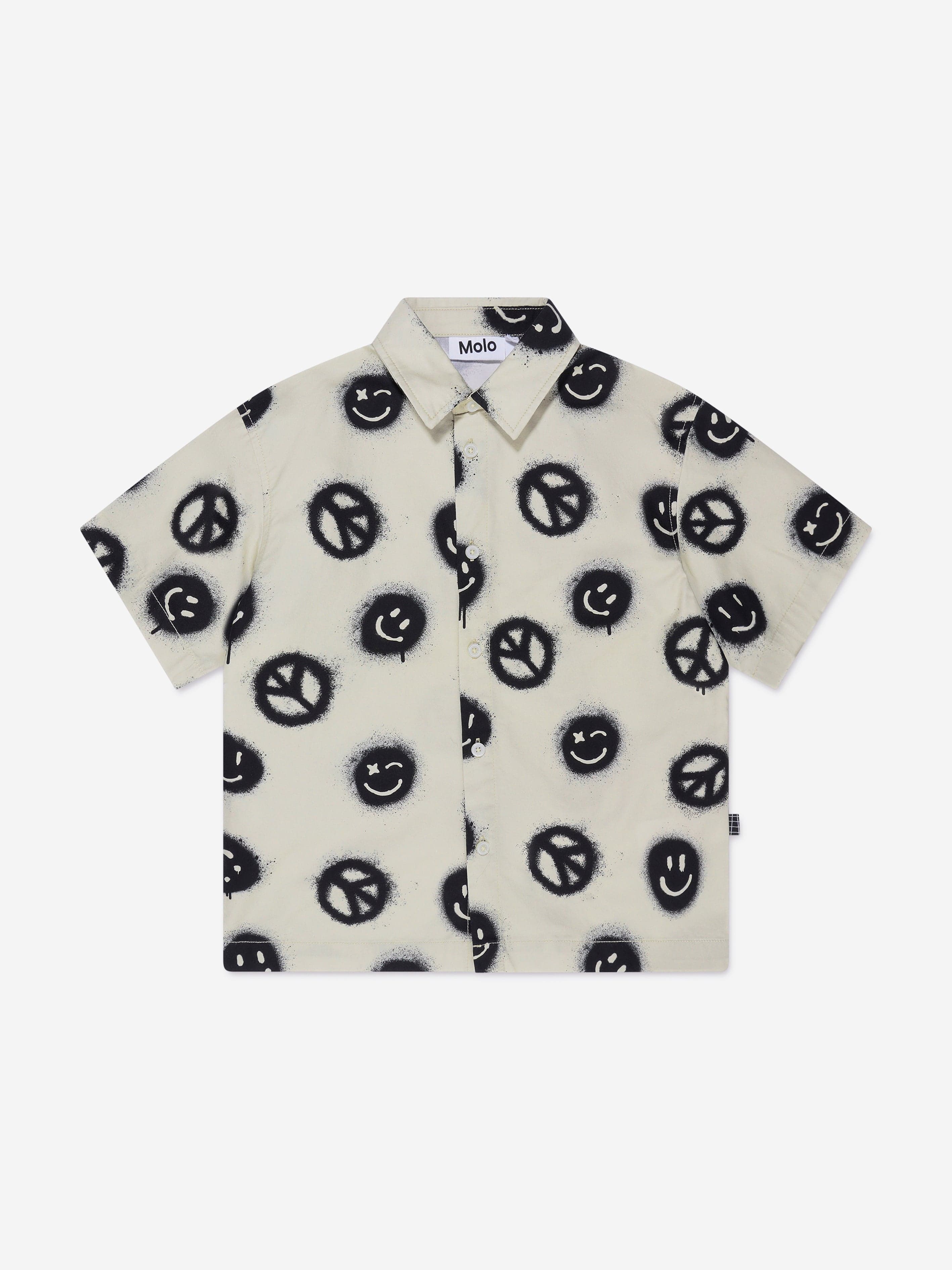 Molo Boys Richie Peace Shirt In White