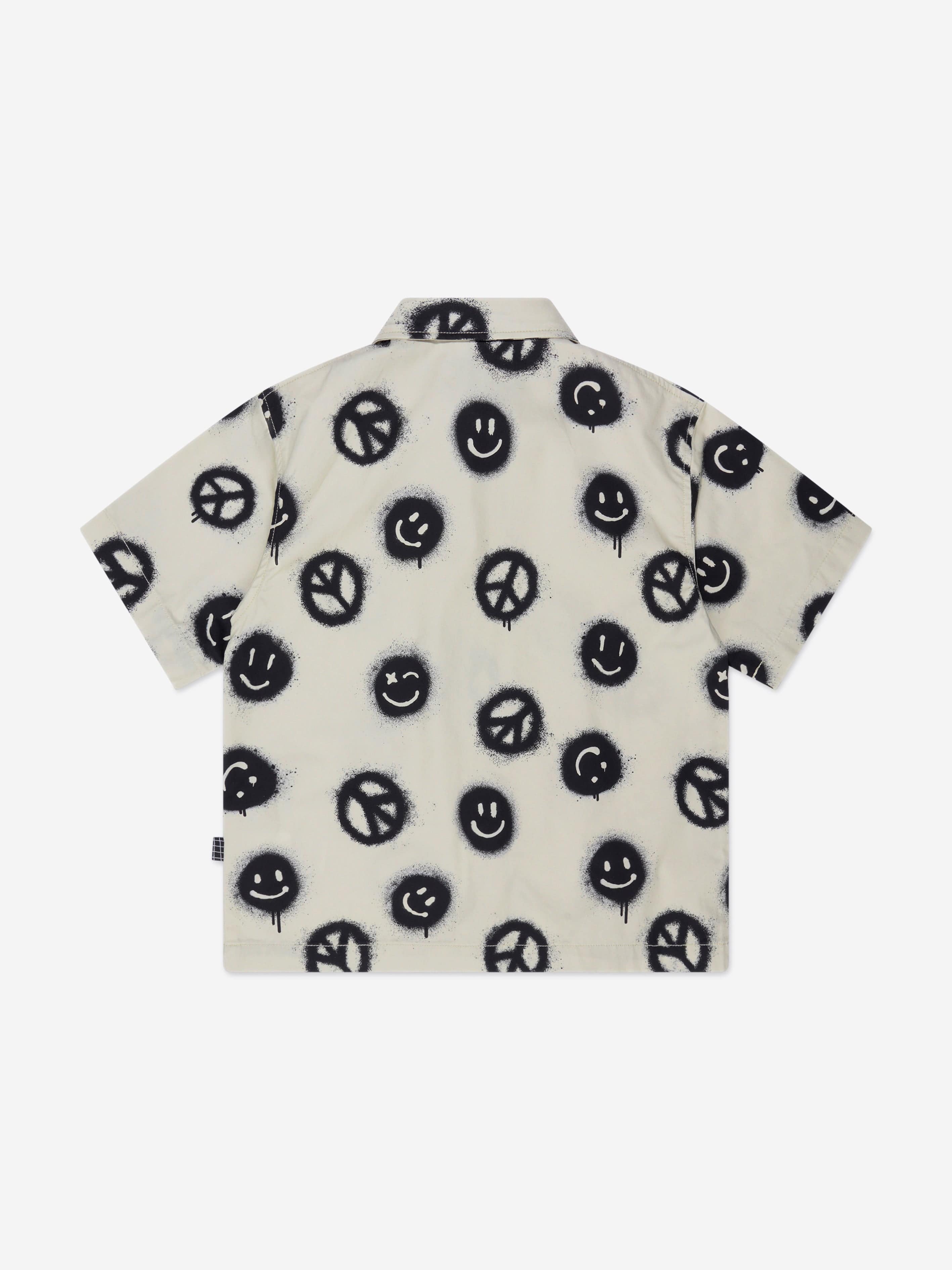 Molo Boys Richie Peace Shirt In White