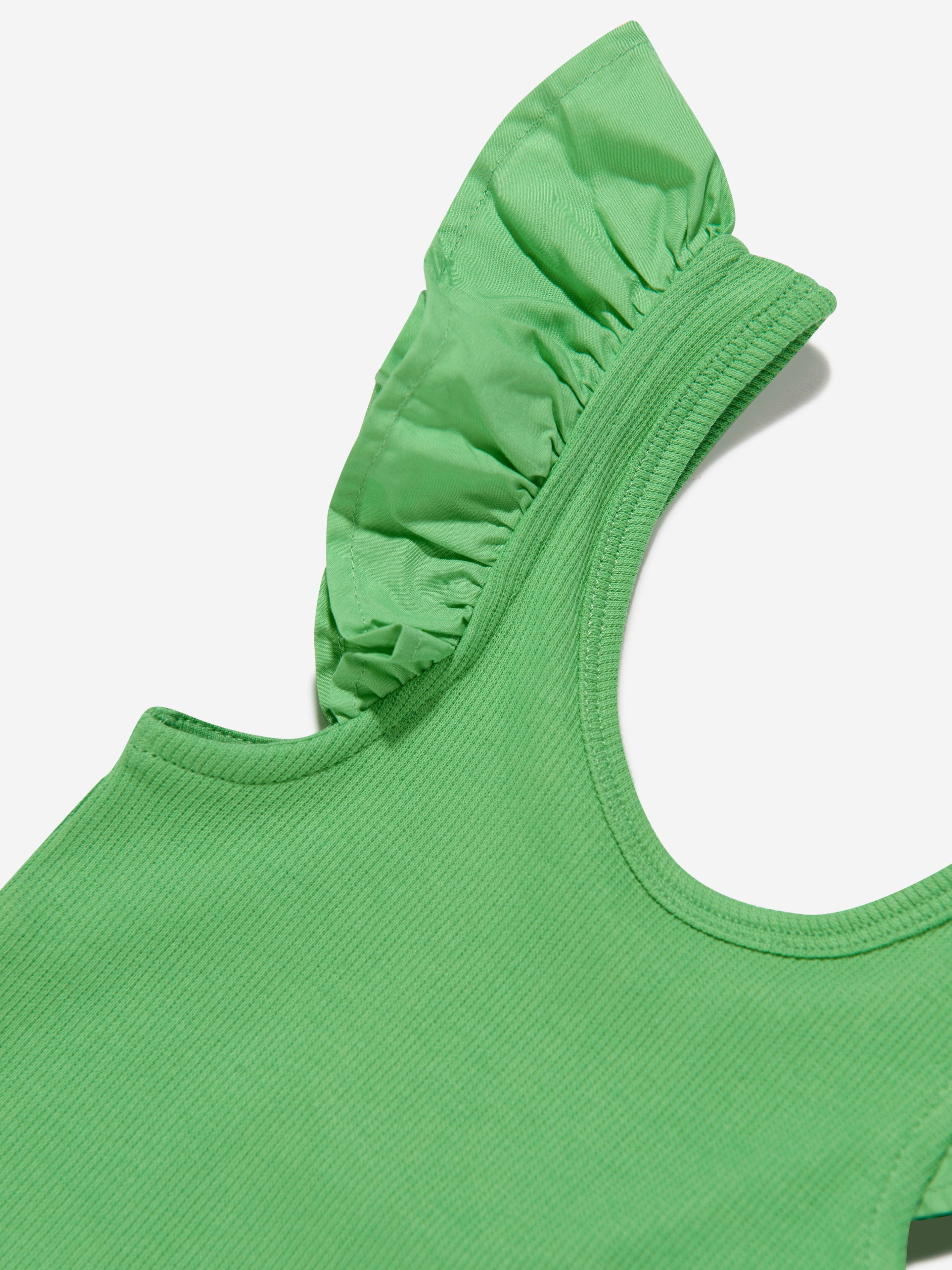 Molo Girls Organic Cotton Ranja Top In Green