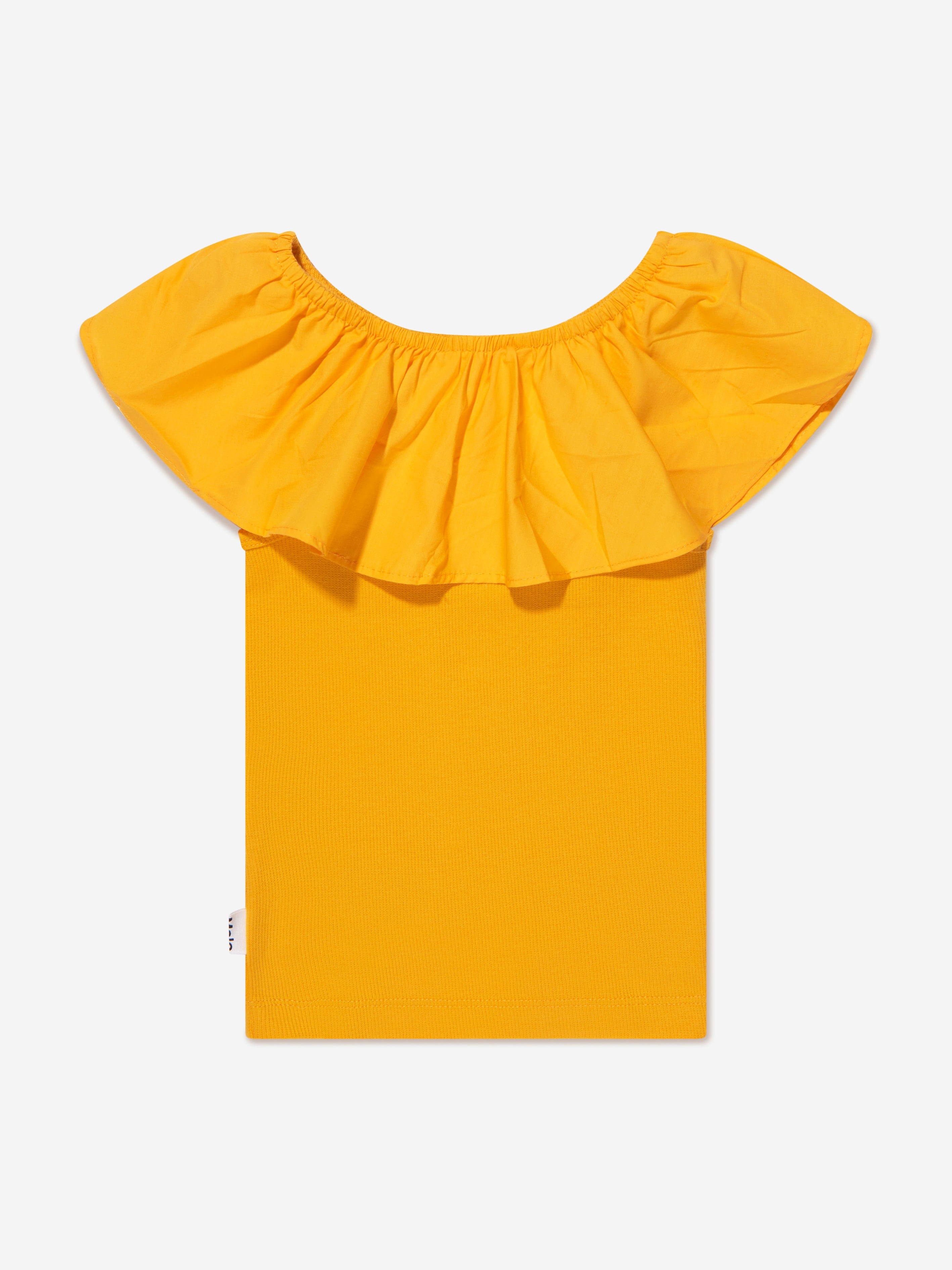 Molo Girls Organic Cotton Reca Top In Yellow