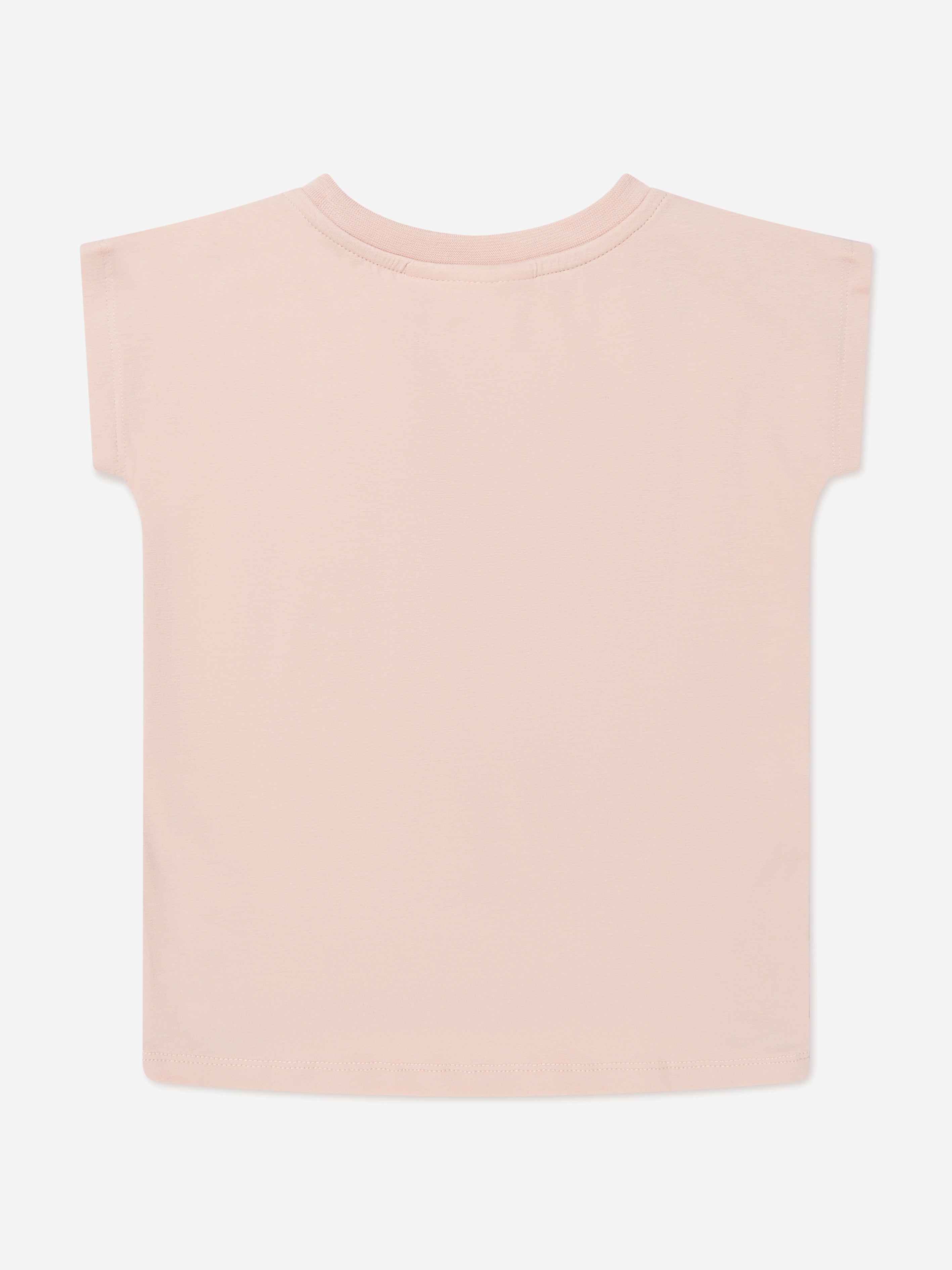 Molo Girls Organic Cotton Ragnhilde T-Shirt In Pink