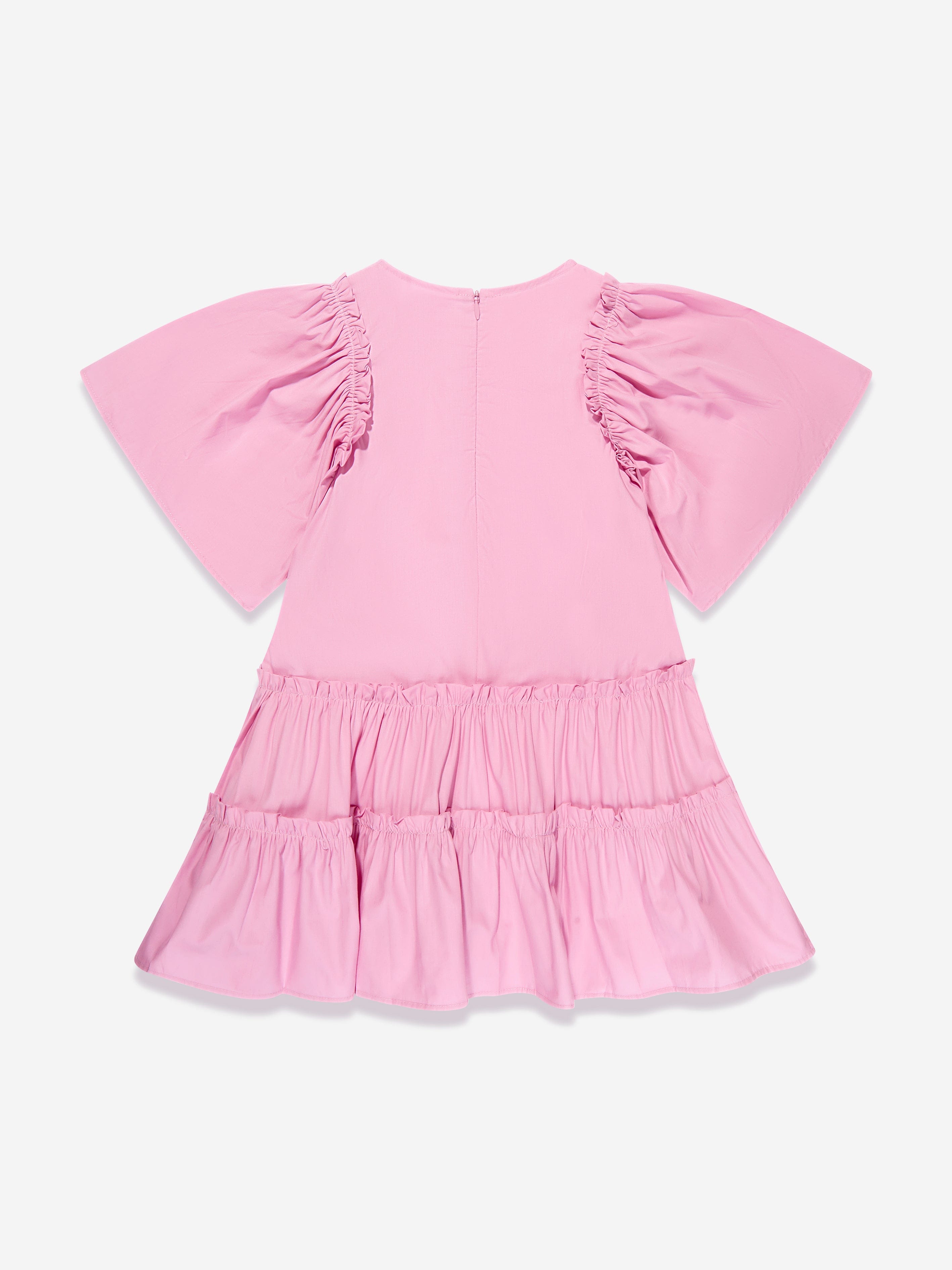 Molo Girls Organic Cotton Dress In Pink