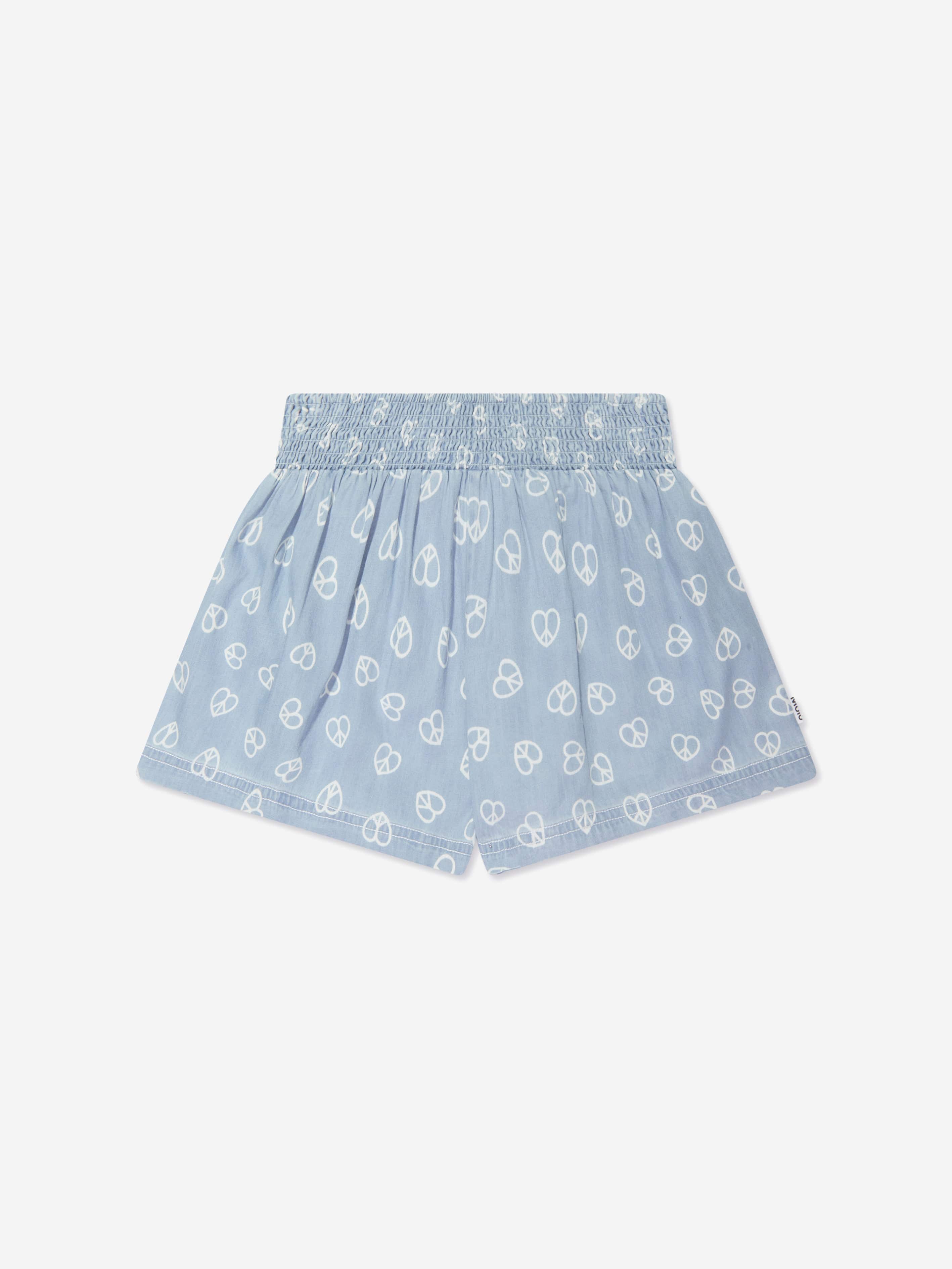 Molo Girls Organic Cotton Alanis Shorts In Blue