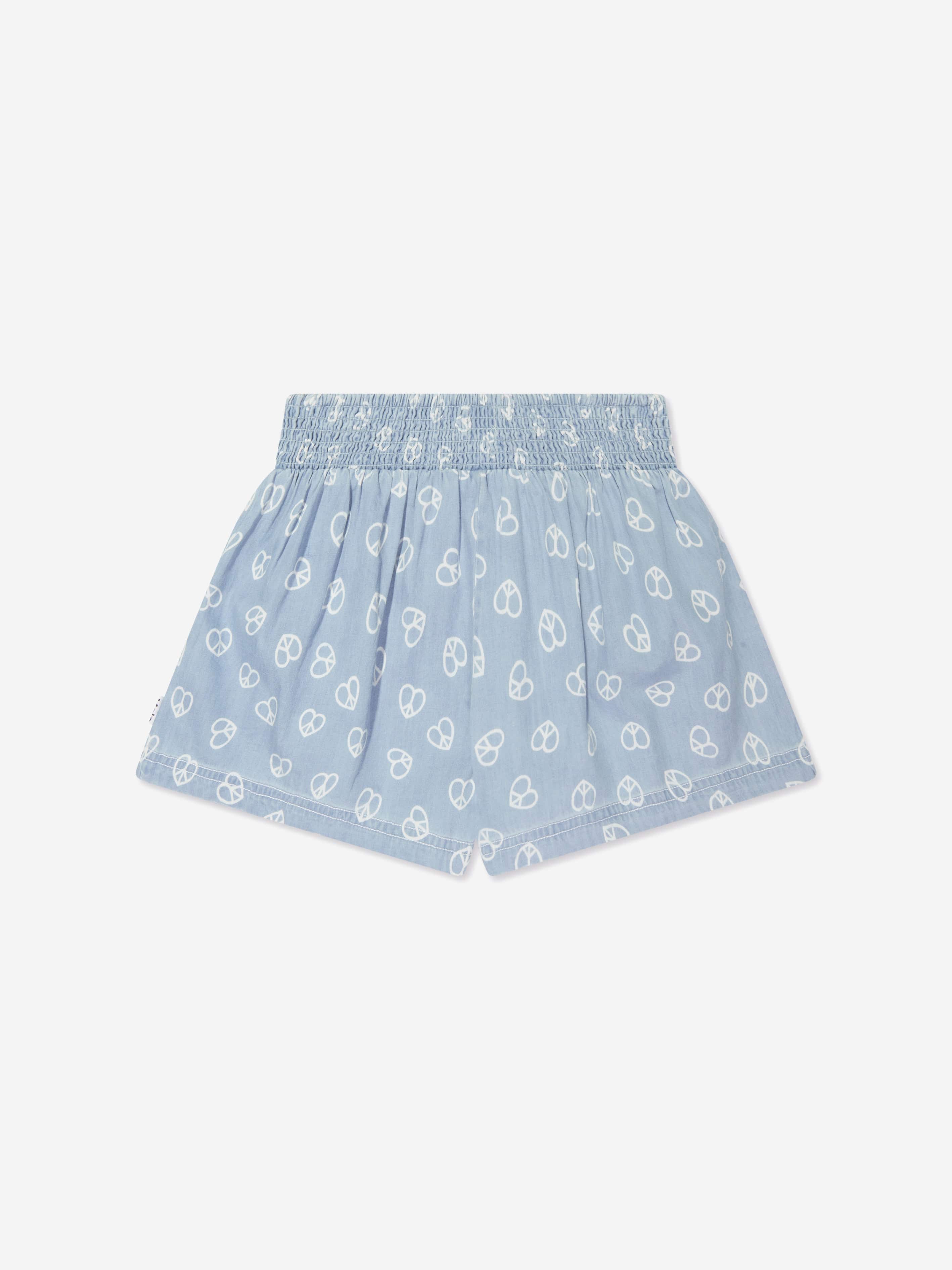 Molo Girls Organic Cotton Alanis Shorts In Blue