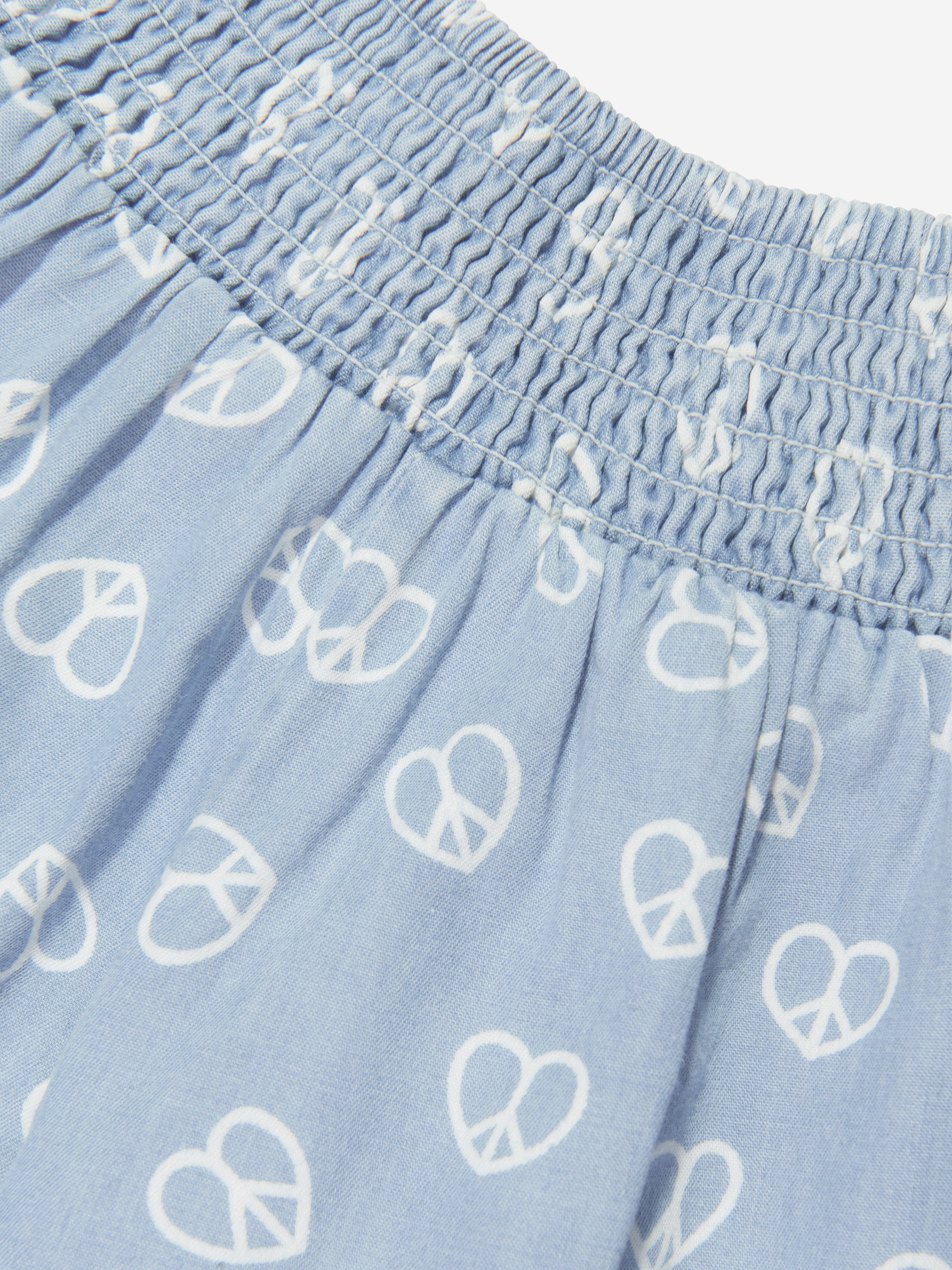 Molo Girls Organic Cotton Alanis Shorts In Blue