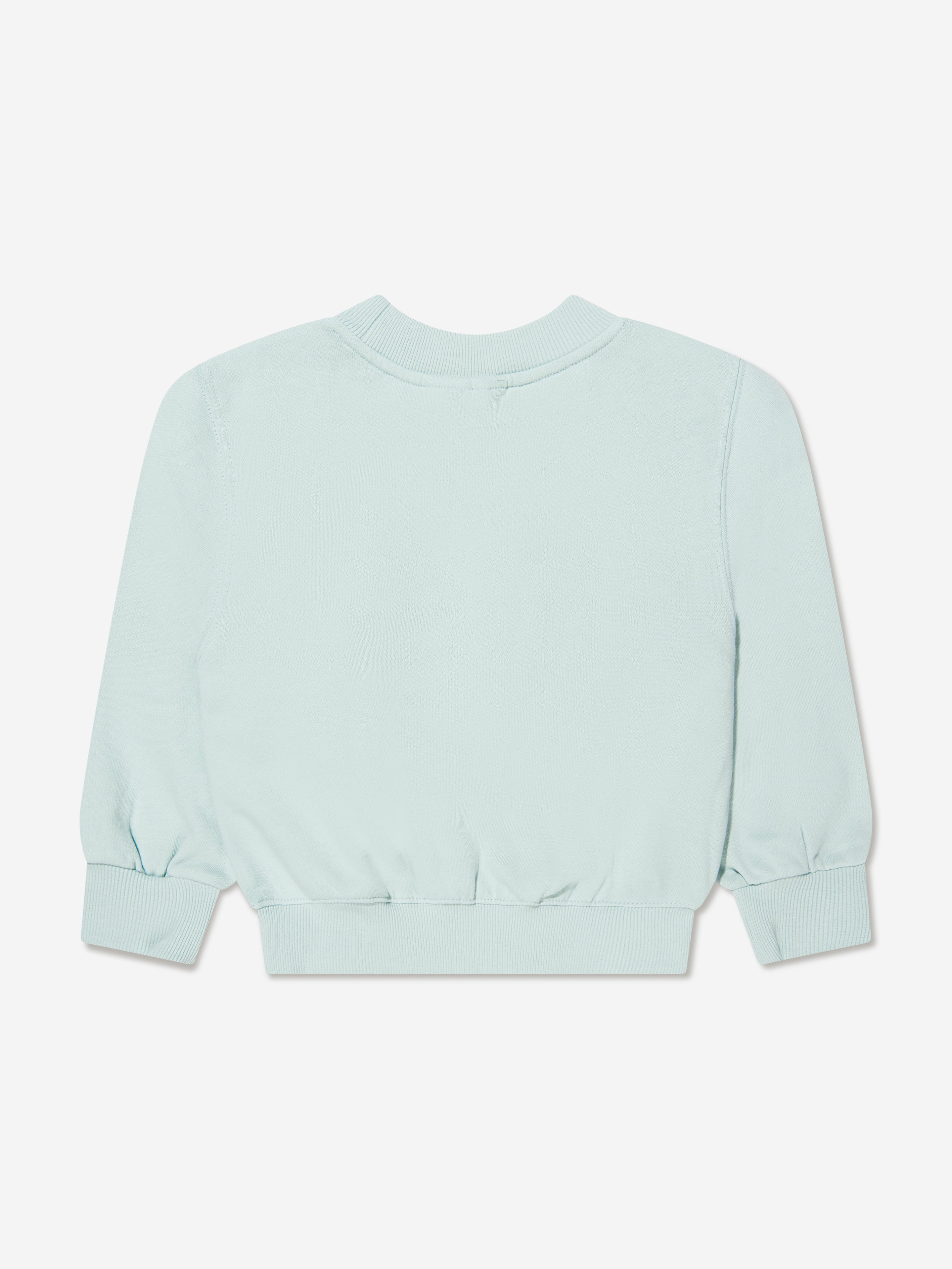 Molo Girls Organic Cotton Marge Sweatshirt In Blue