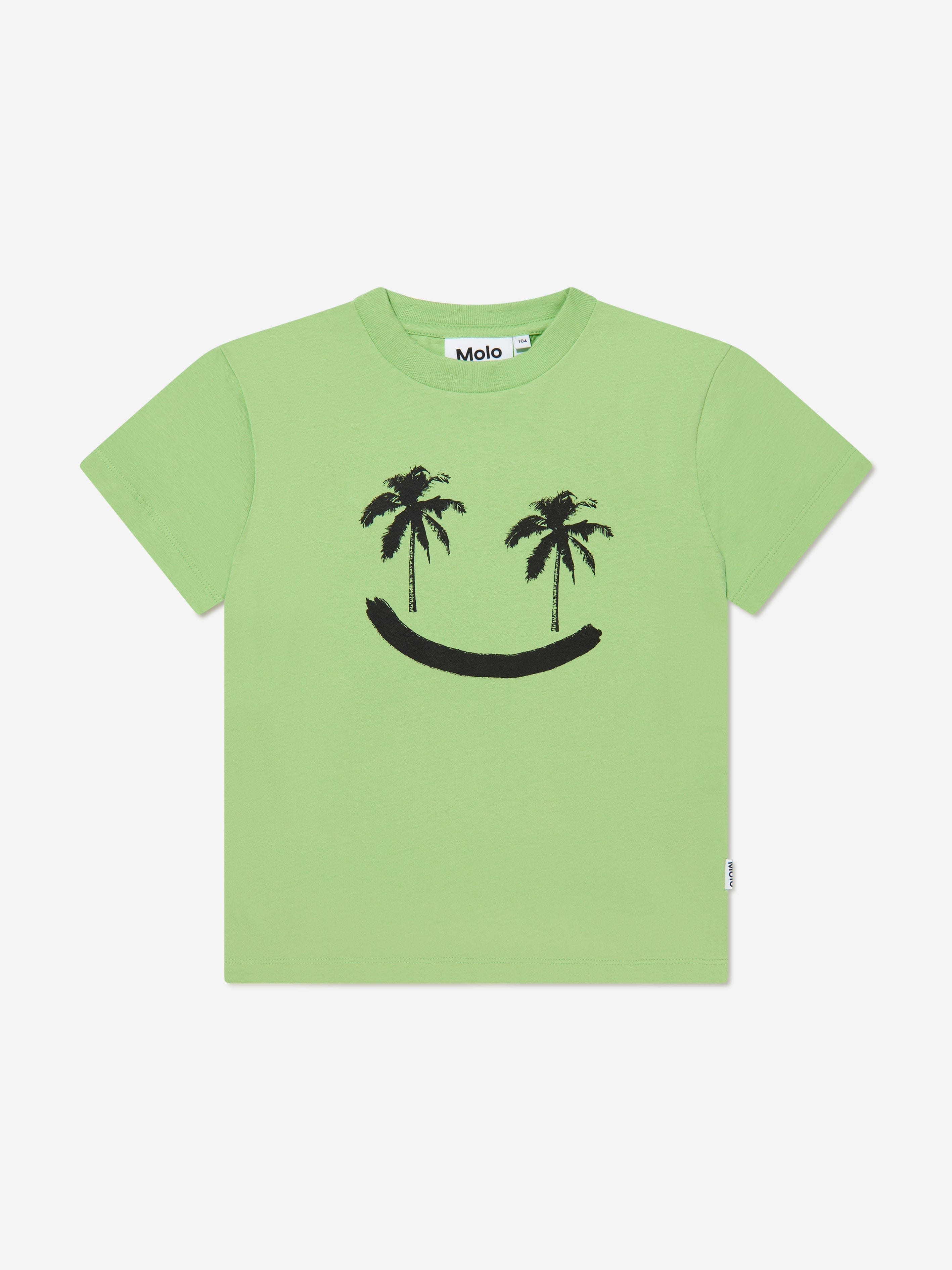 Molo Kids Organic Cotton Rame T-Shirt In Green