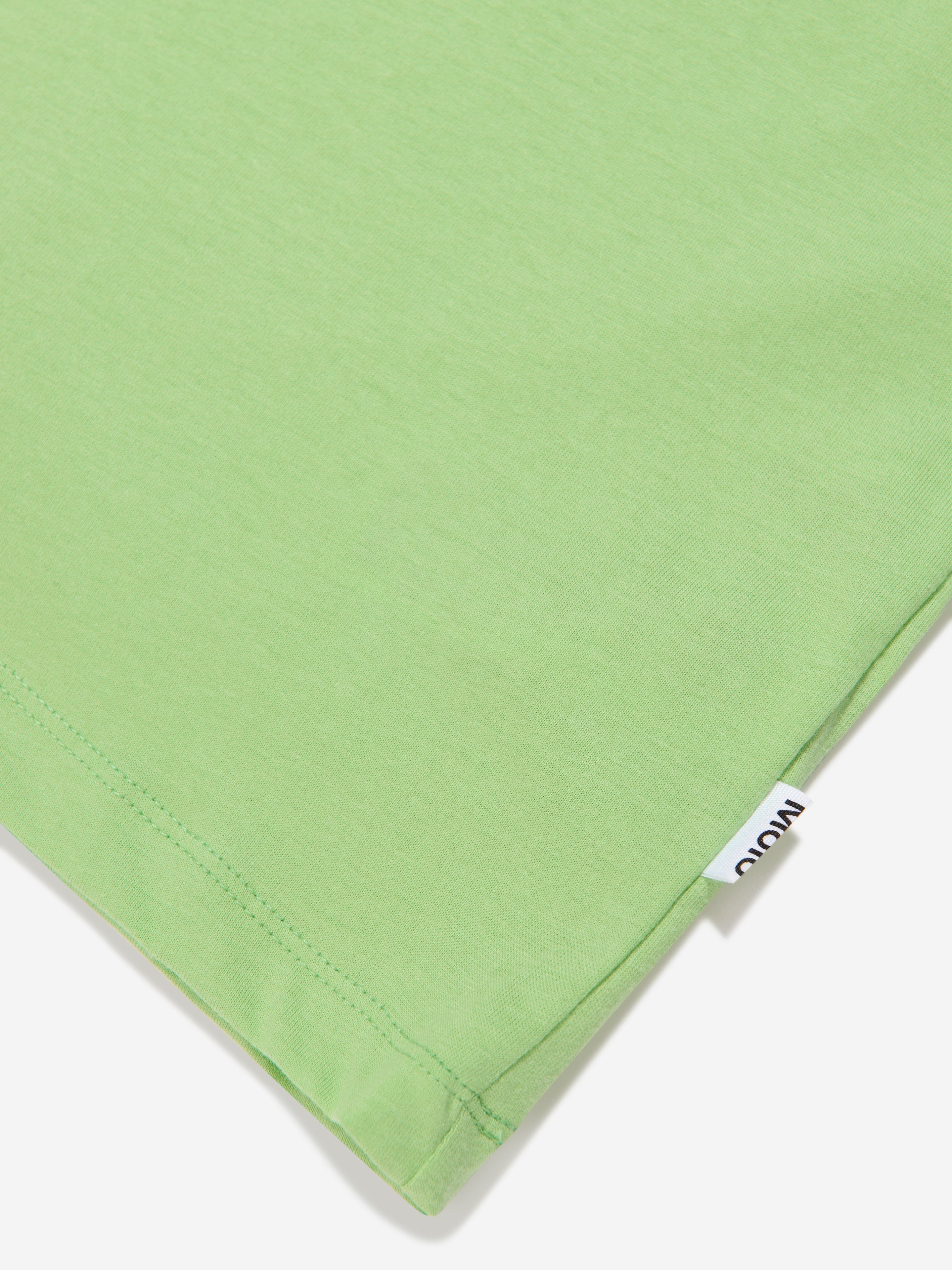 Molo Kids Organic Cotton Rame T-Shirt In Green