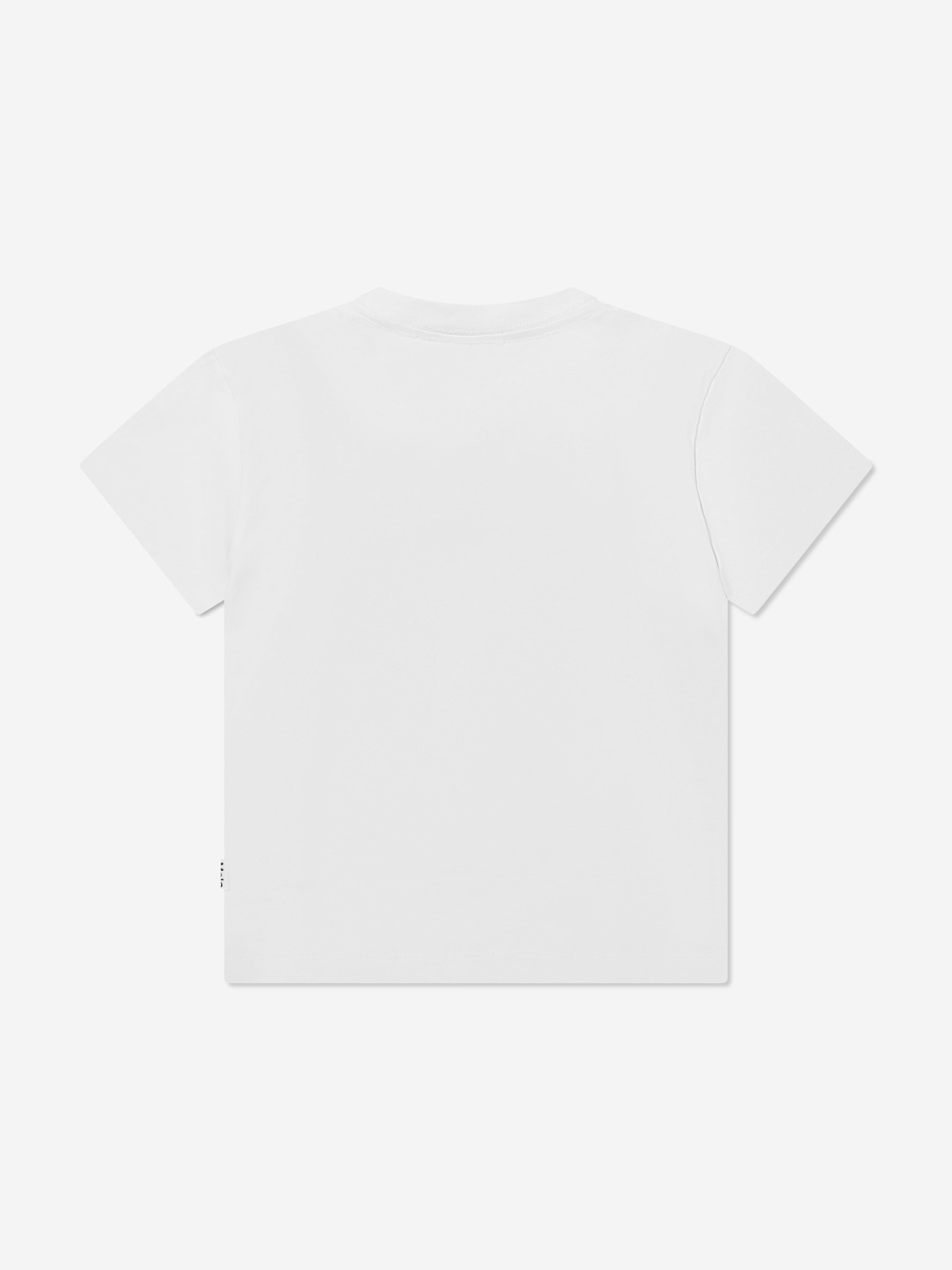 Molo Kids Organic Cotton Roxo T-Shirt In White