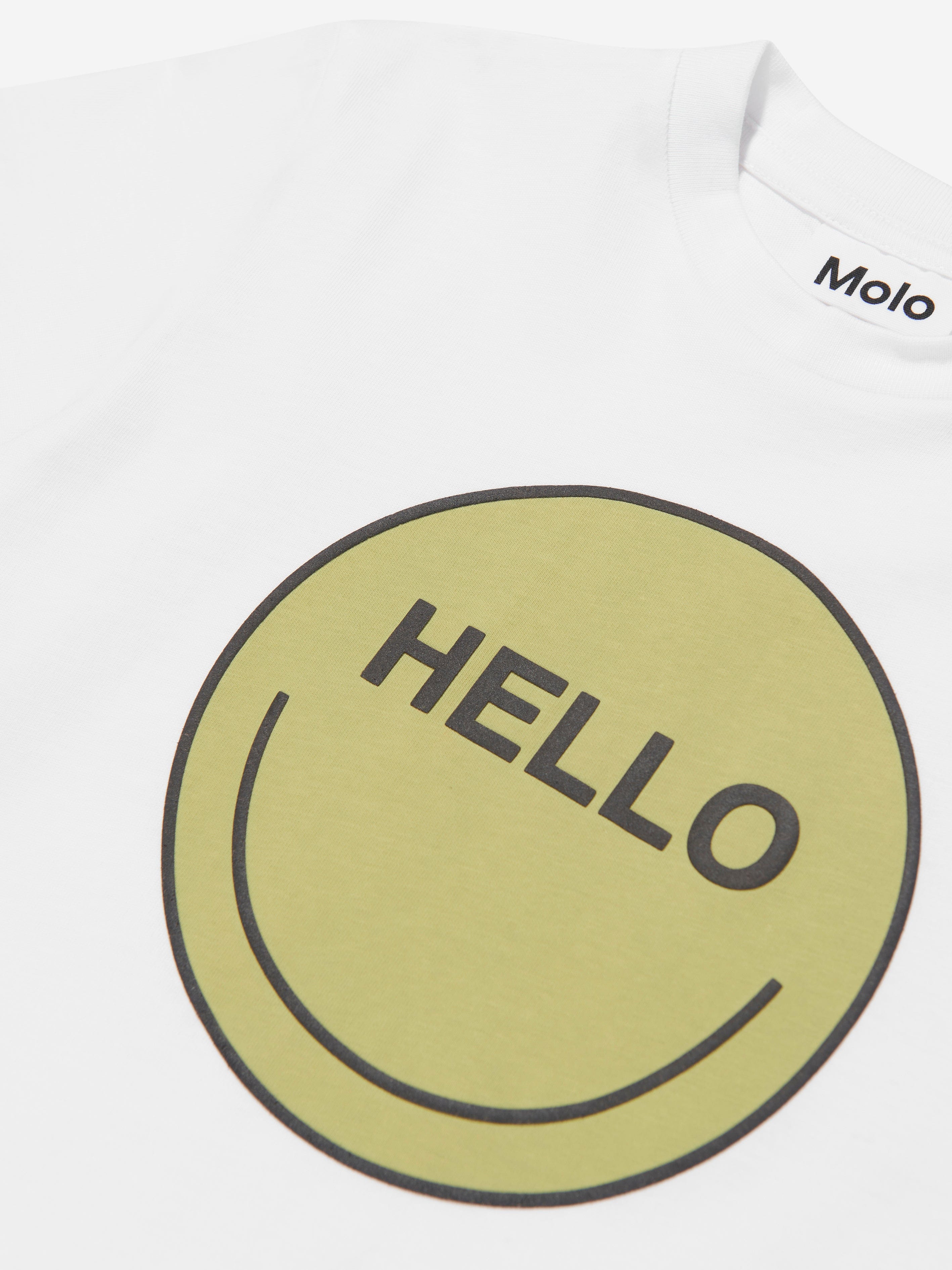 Molo Kids Organic Cotton Roxo T-Shirt In White