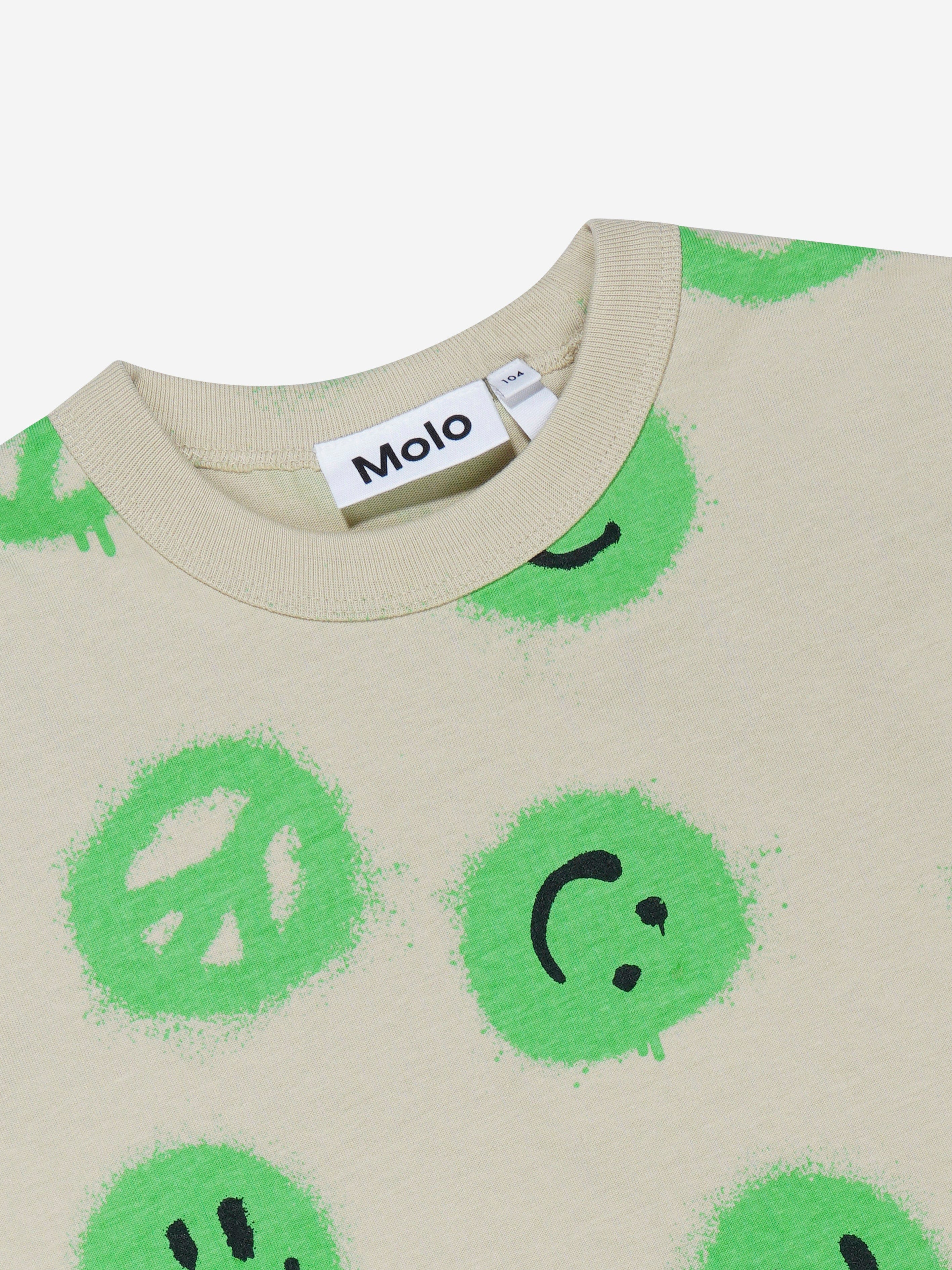 Molo Boys Organic Cotton Riley T-Shirt In White