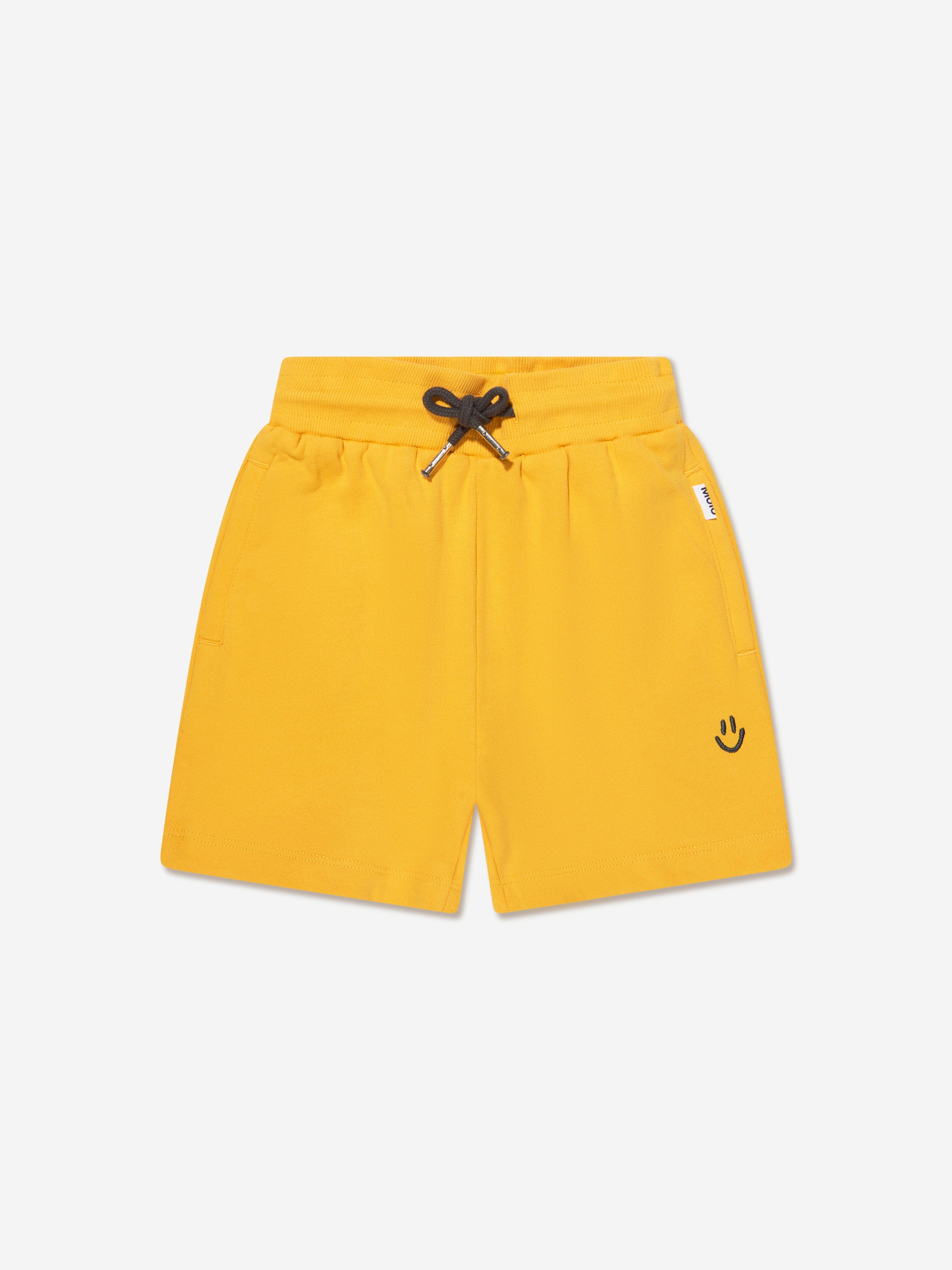 Molo Boys Organic Cotton Alw Shorts In Yellow