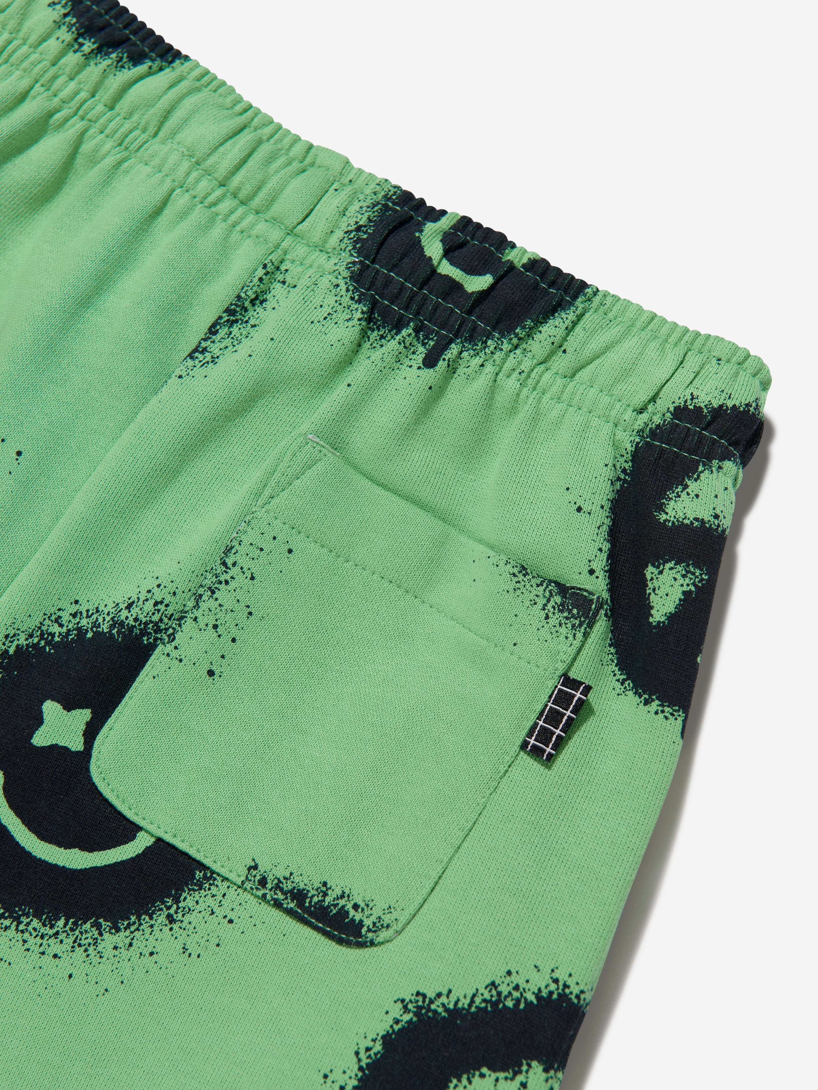 Molo Boys Organic Cotton Adian Shorts In Green