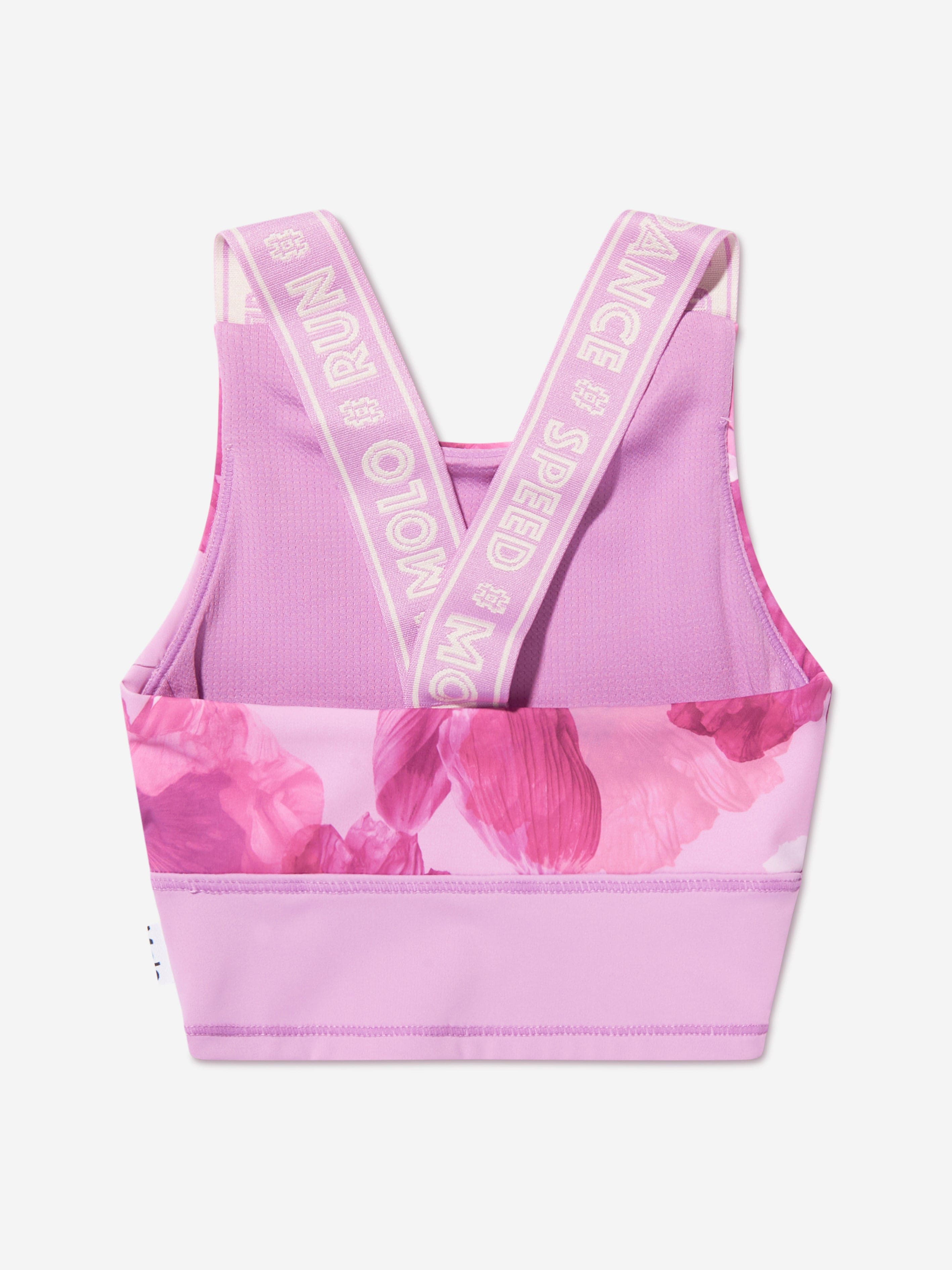 Molo Girls Floral Oliva Sports Top In Pink