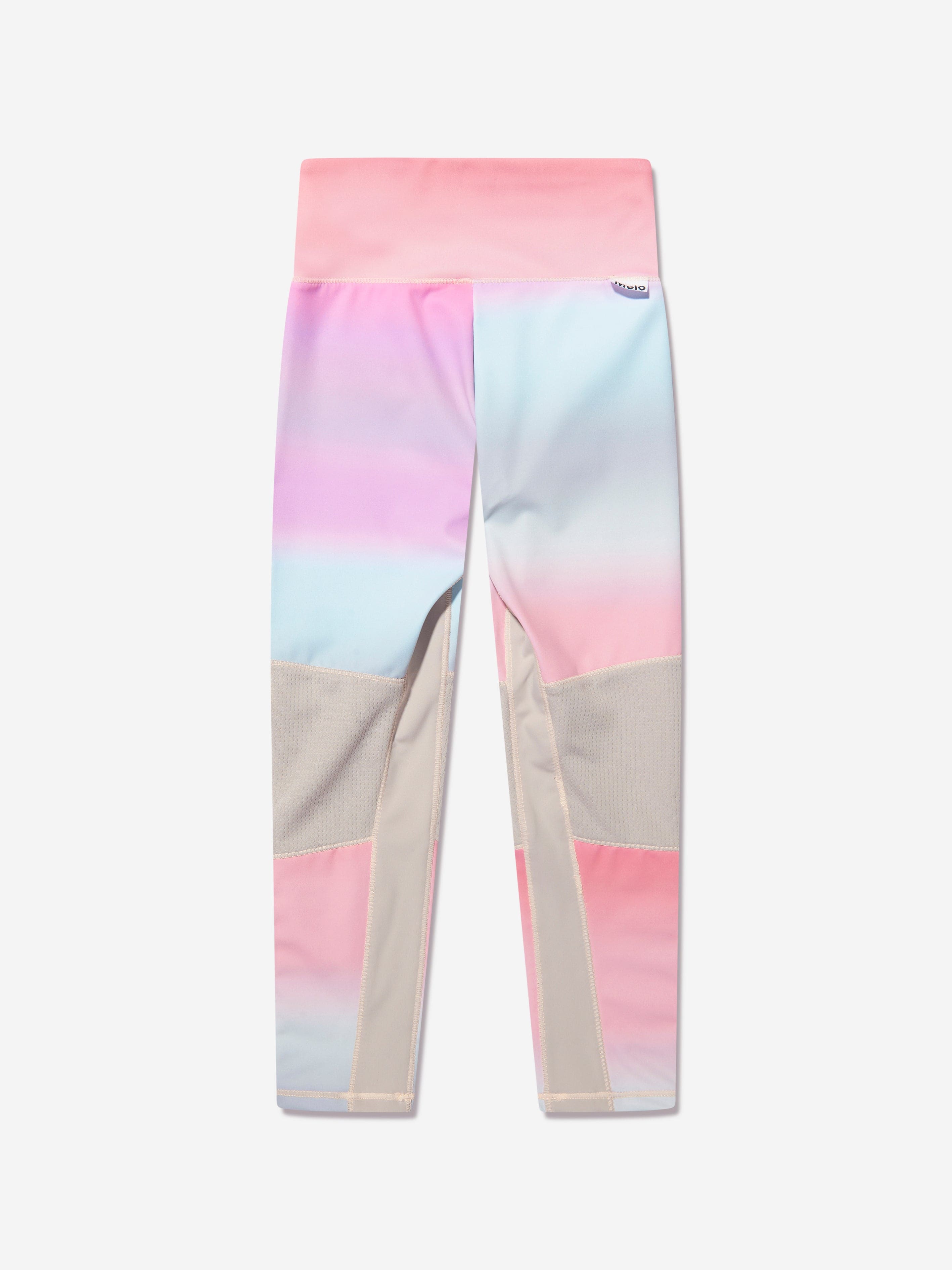 Molo Girls Striped Olympia Sports Leggings In Multicolour