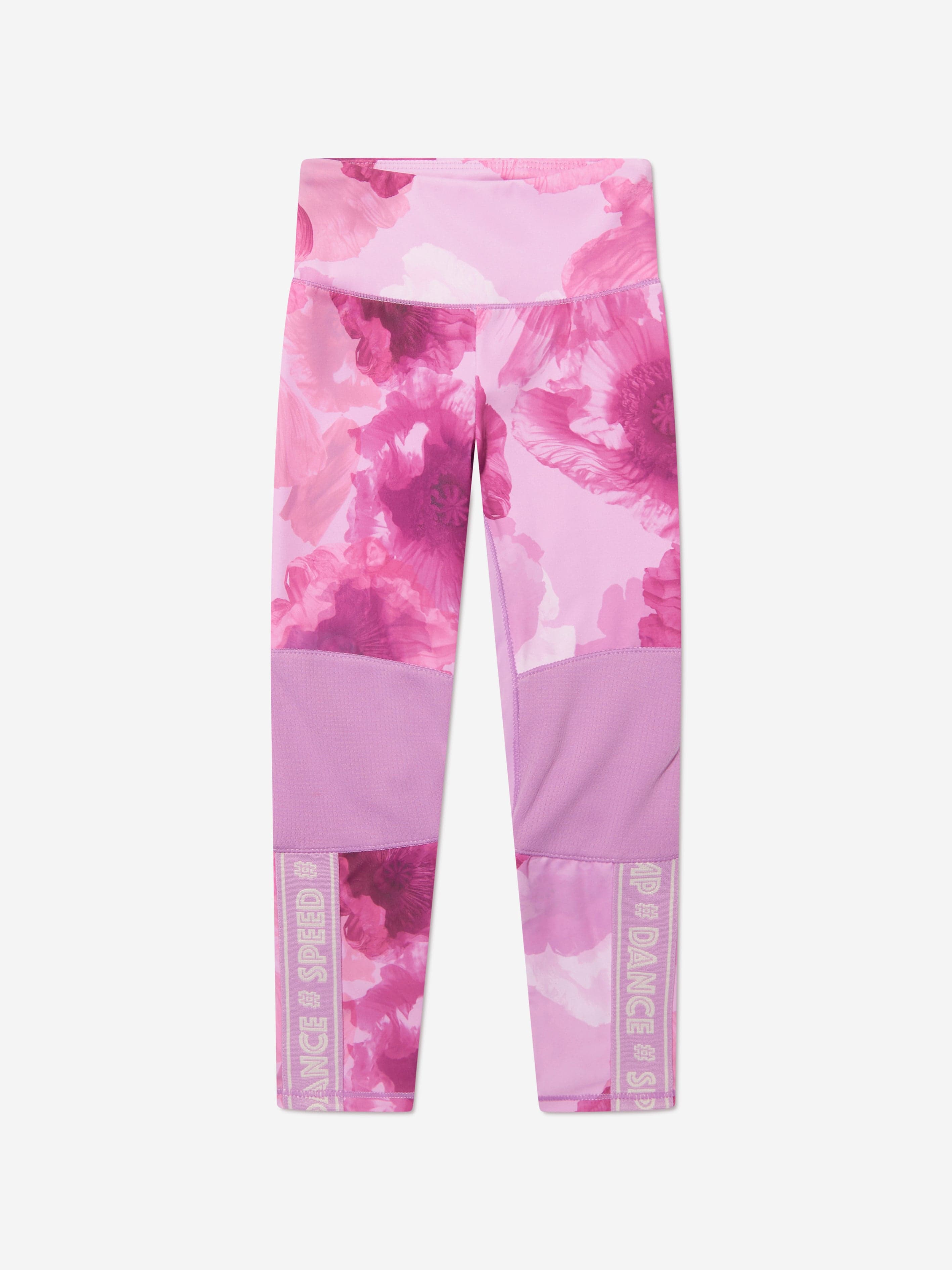 Molo Girls Floral Olympia Sports Leggings In Pink