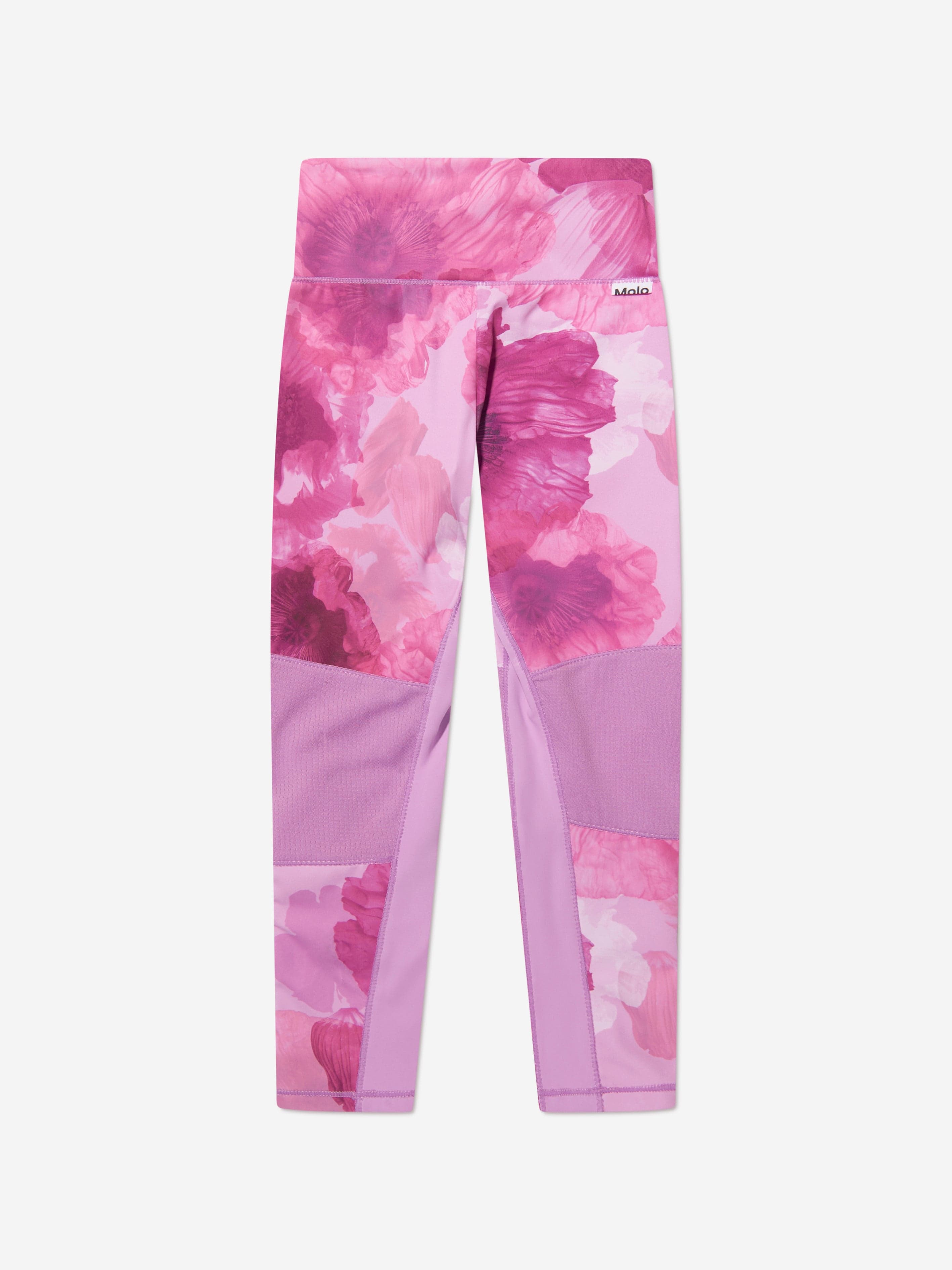 Molo Girls Floral Olympia Sports Leggings In Pink