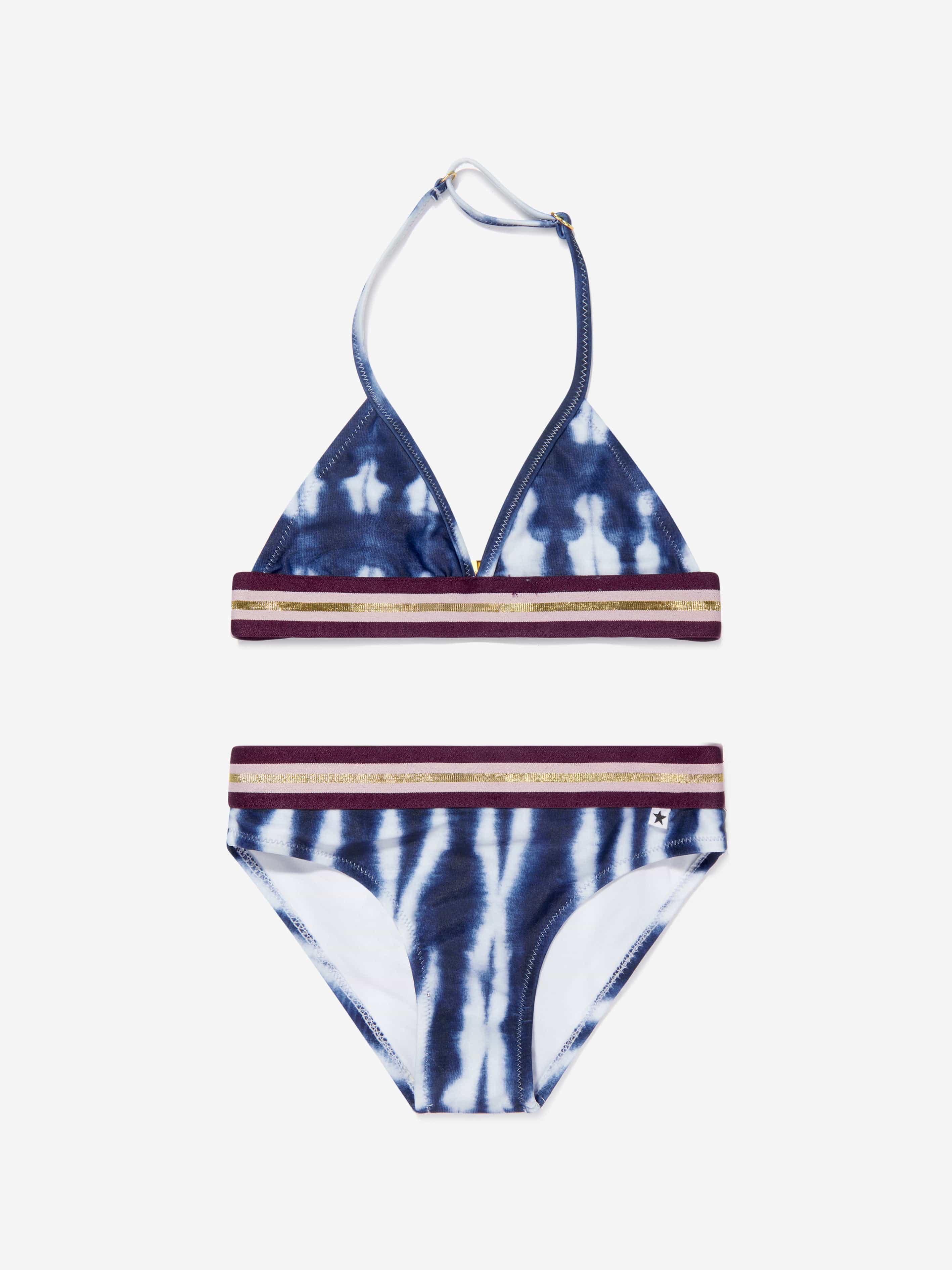 Molo Girls Tie Dye Nicoletta Bikini In Navy