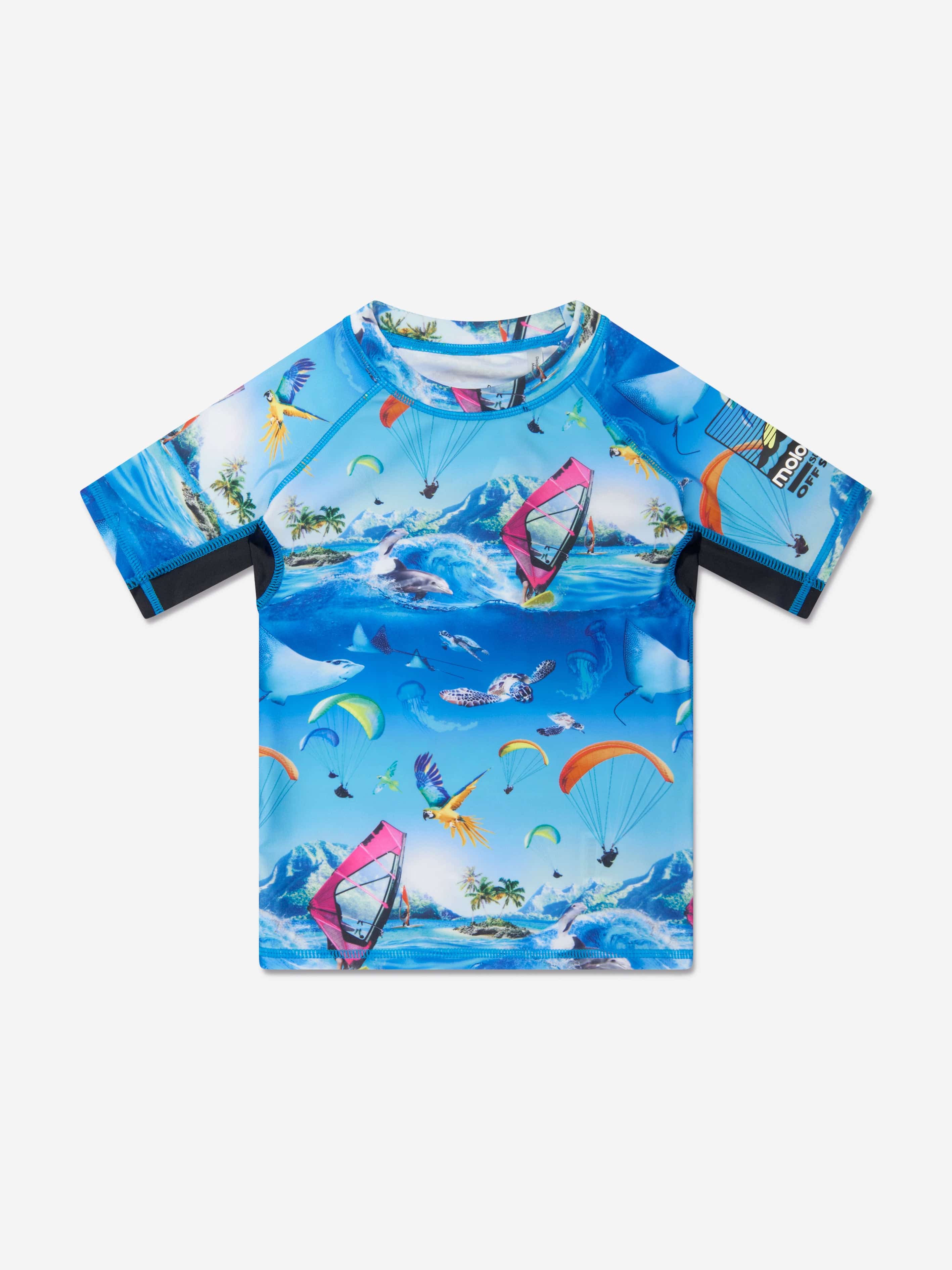 Molo Boys Neptune Swim Top In Blue