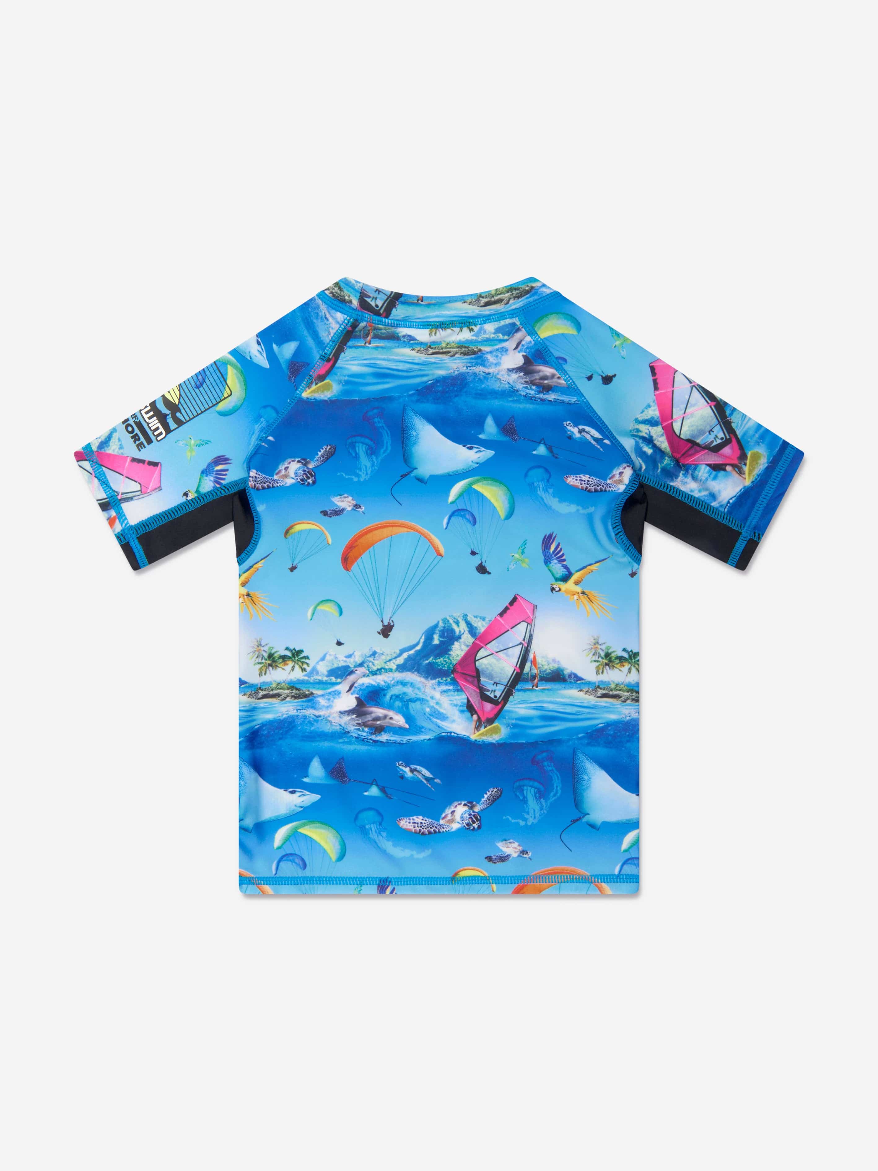 Molo Boys Neptune Swim Top In Blue