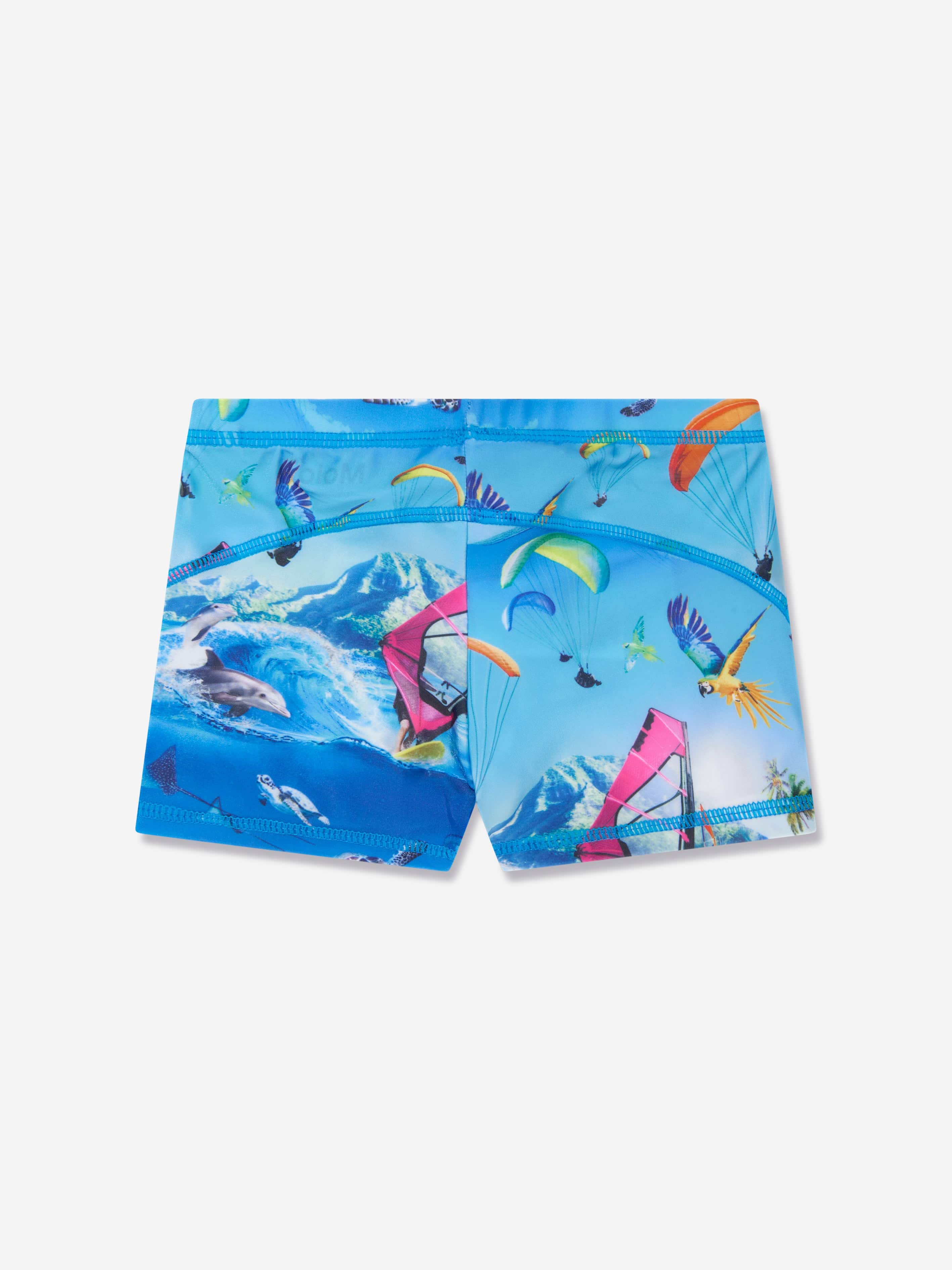 Molo Boys Norton Swim Trunks In Blue