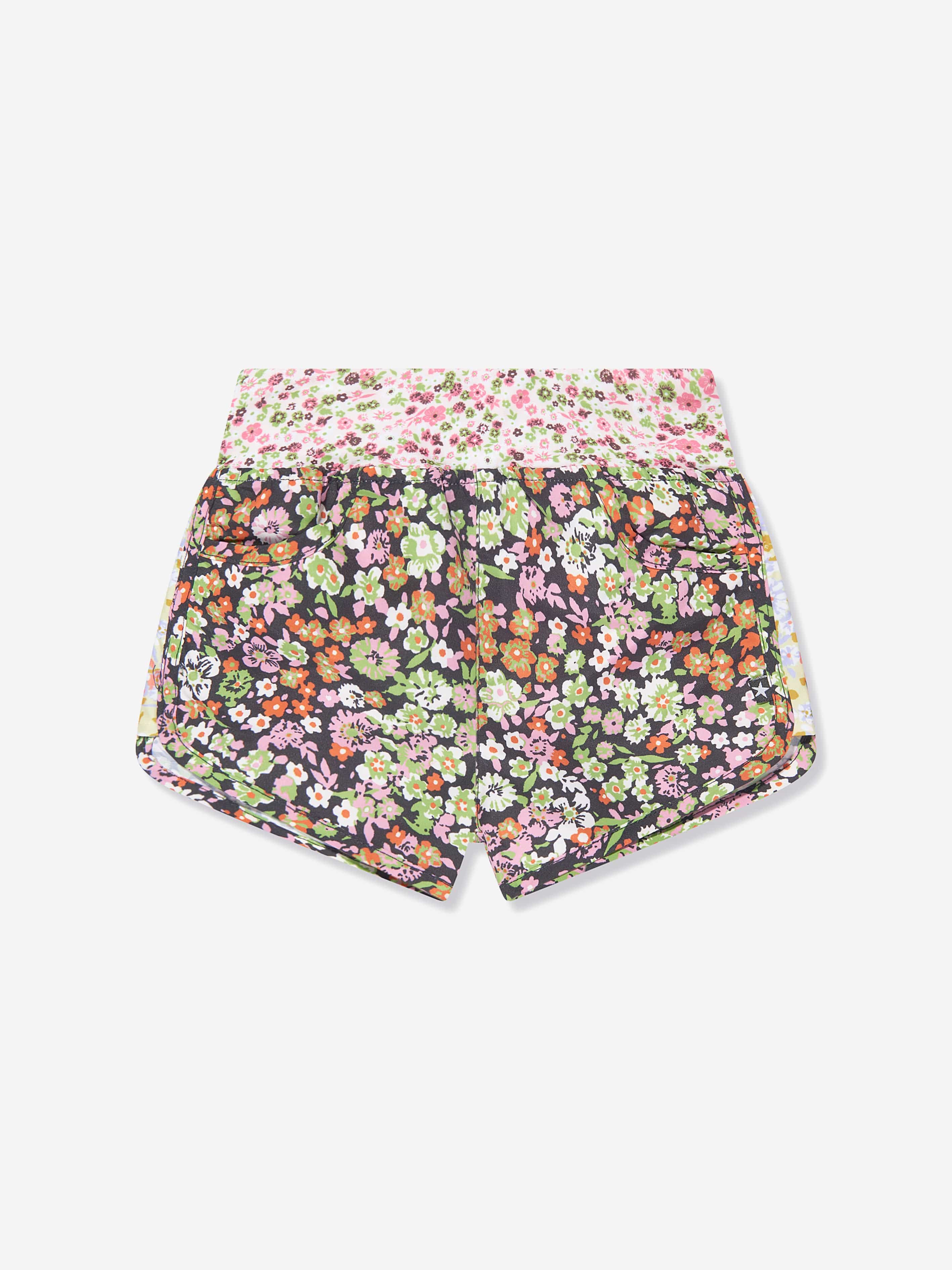 Molo Girls Meadow Print Neva Shorts In Multicolour