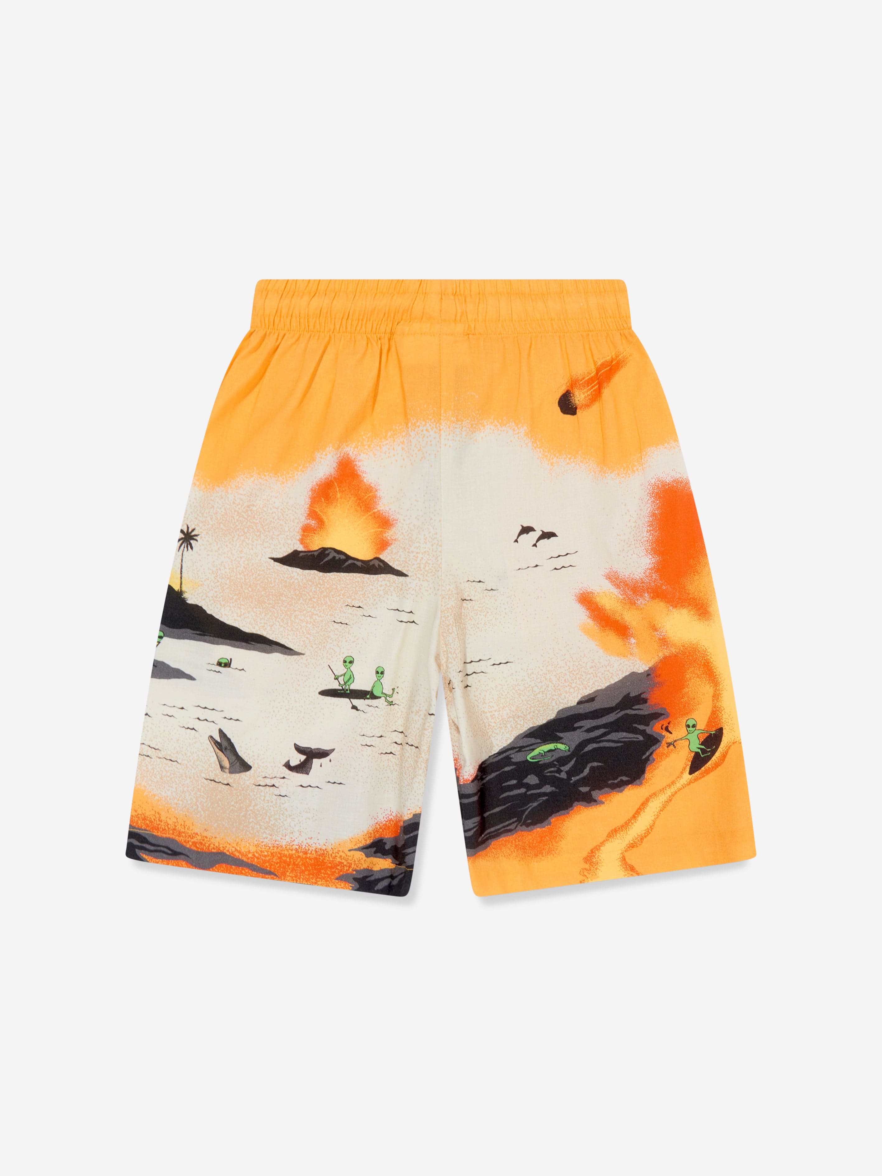 Molo Boys Alien Tourists Print Shorts in Multicolour