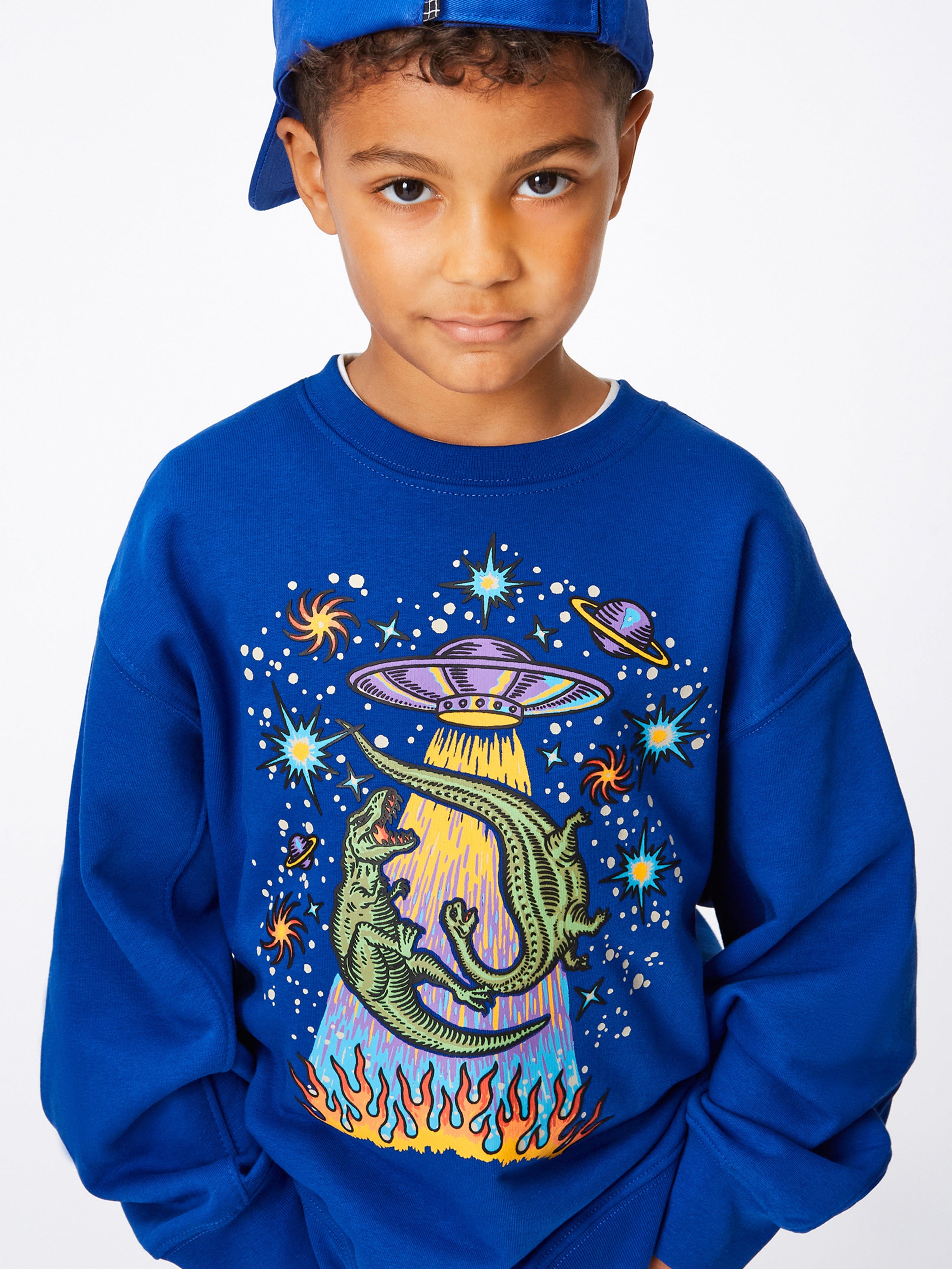 Molo Boys Reef Print Sweatshirt in Blue