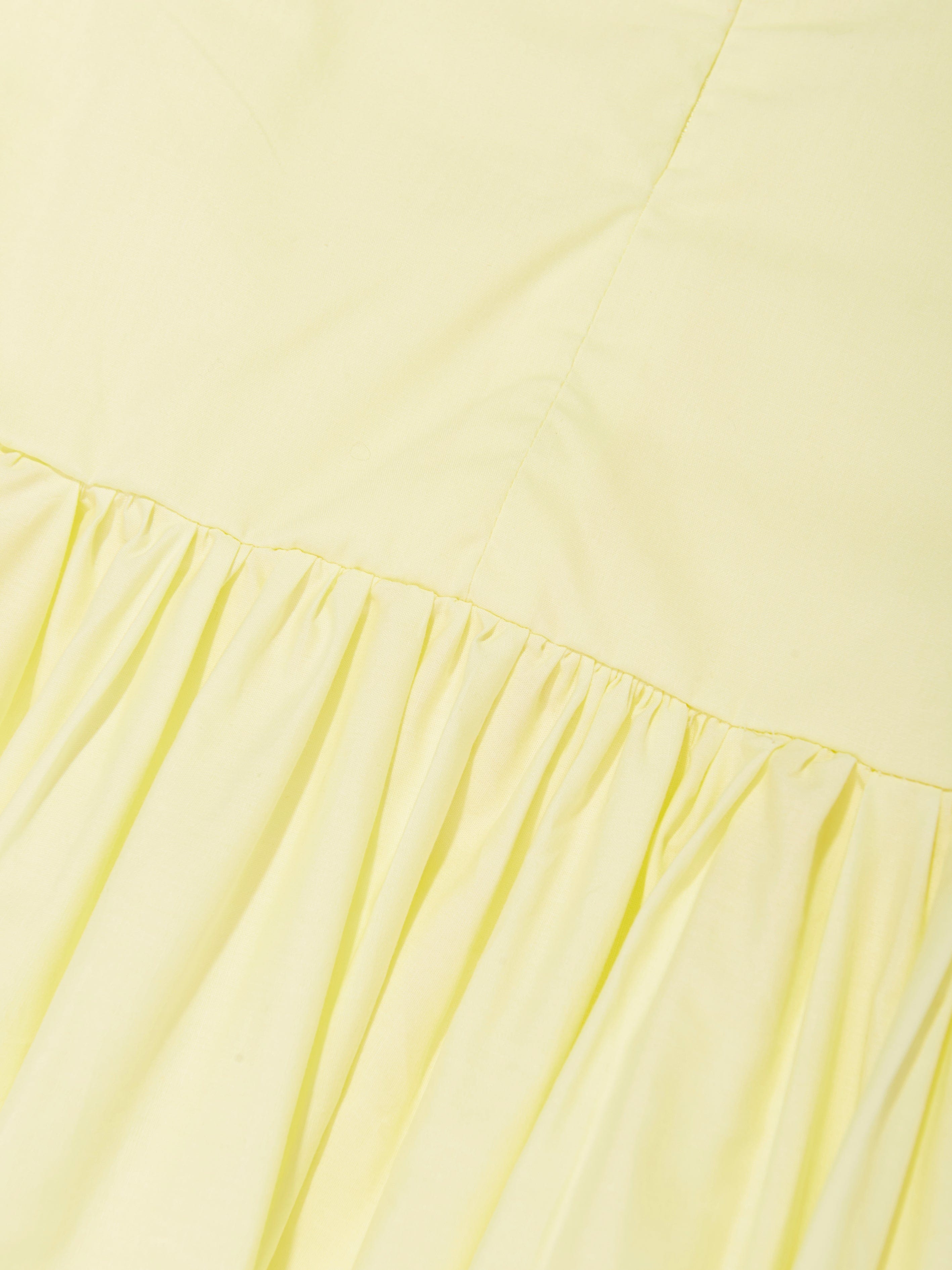 Molo Girls Frilled Dress in Yellow