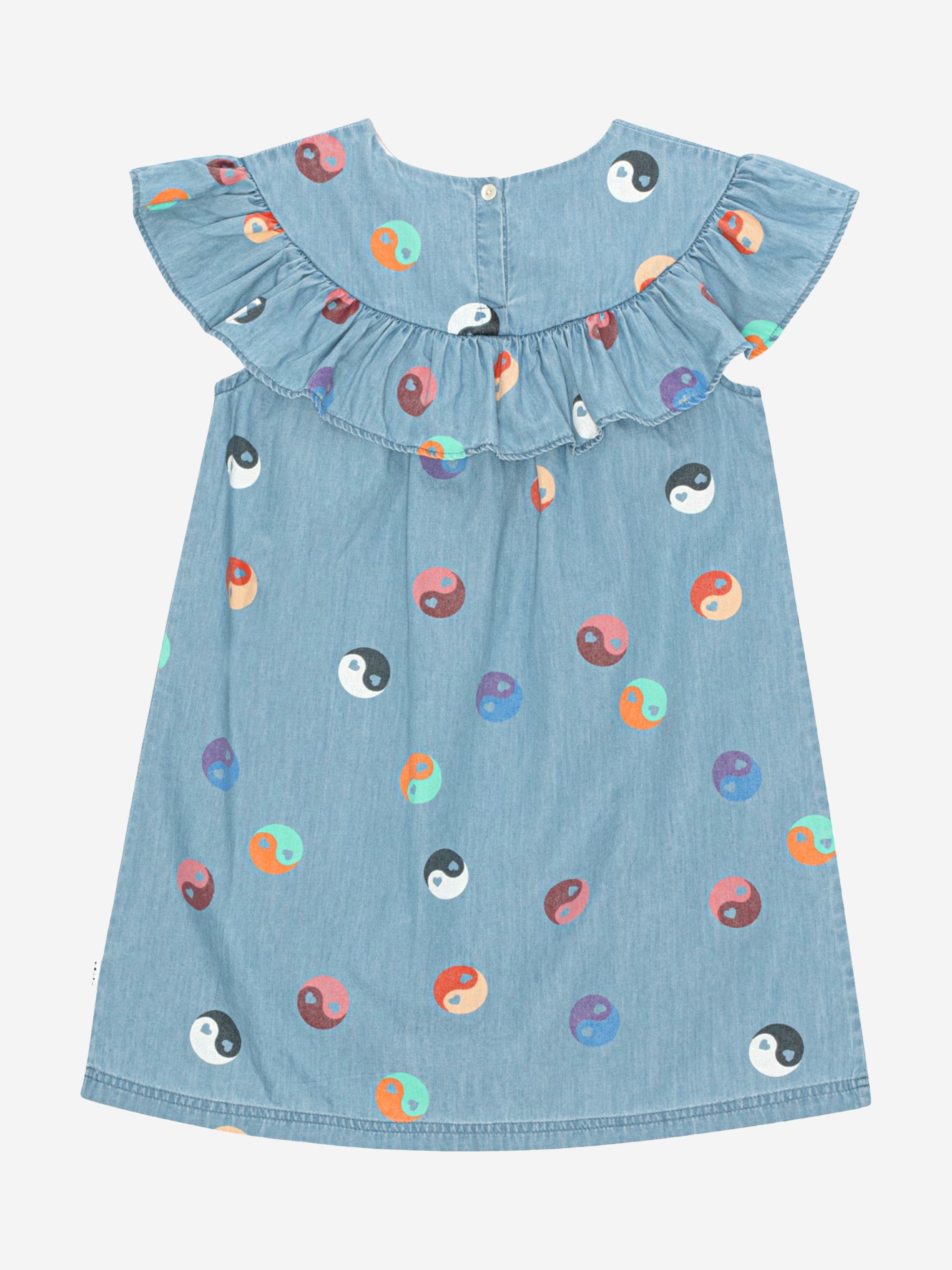 Molo Girls Yin Yang Dress in Blue