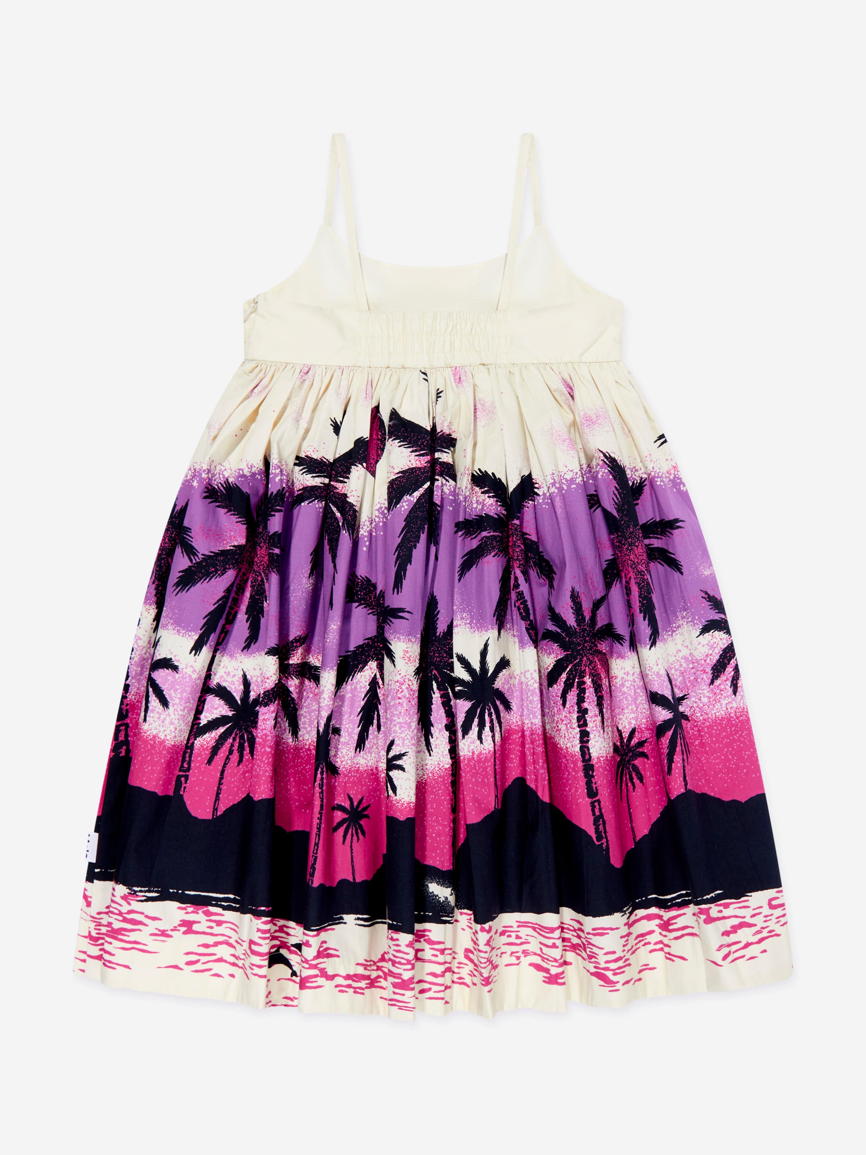 Molo Girls Twilight Island Print Dress in Multicolour