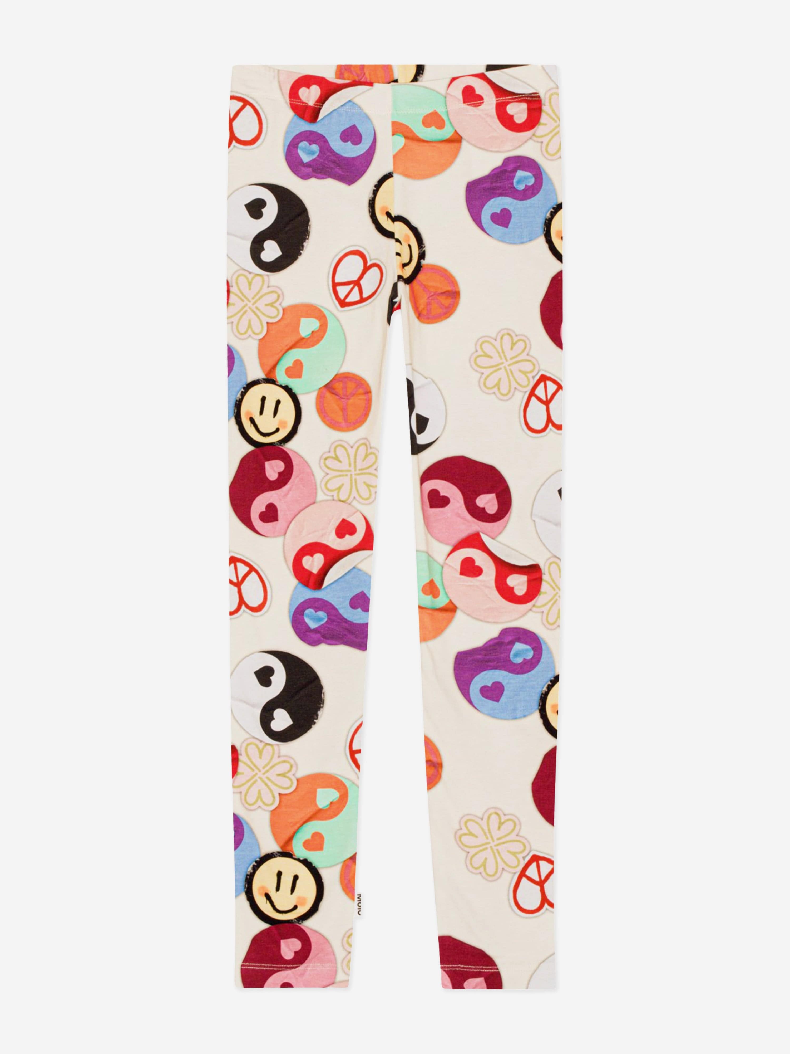 Molo Girls Yin Yang Leggings in Multicolour