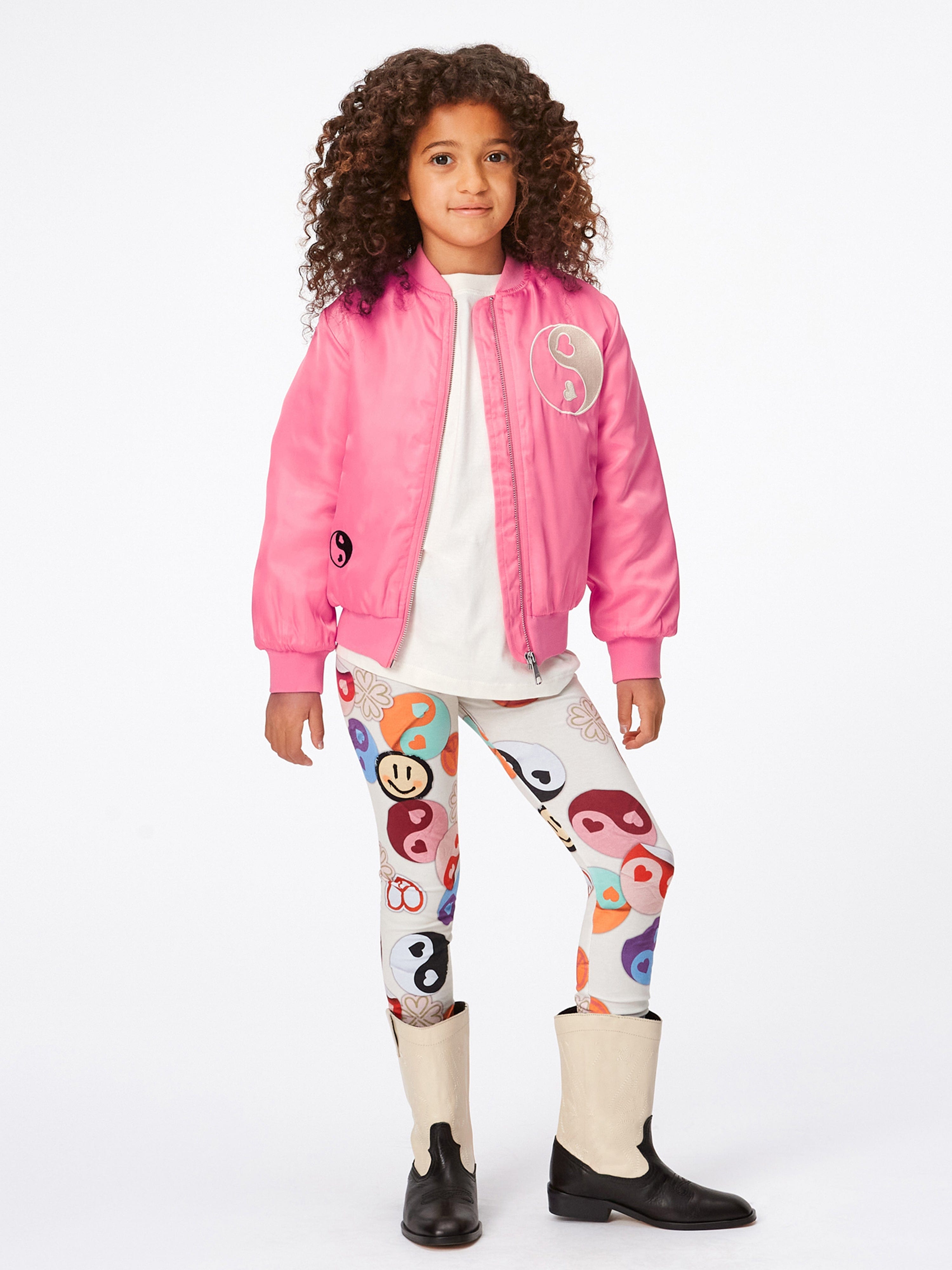 Molo Girls Yin Yang Leggings in Multicolour