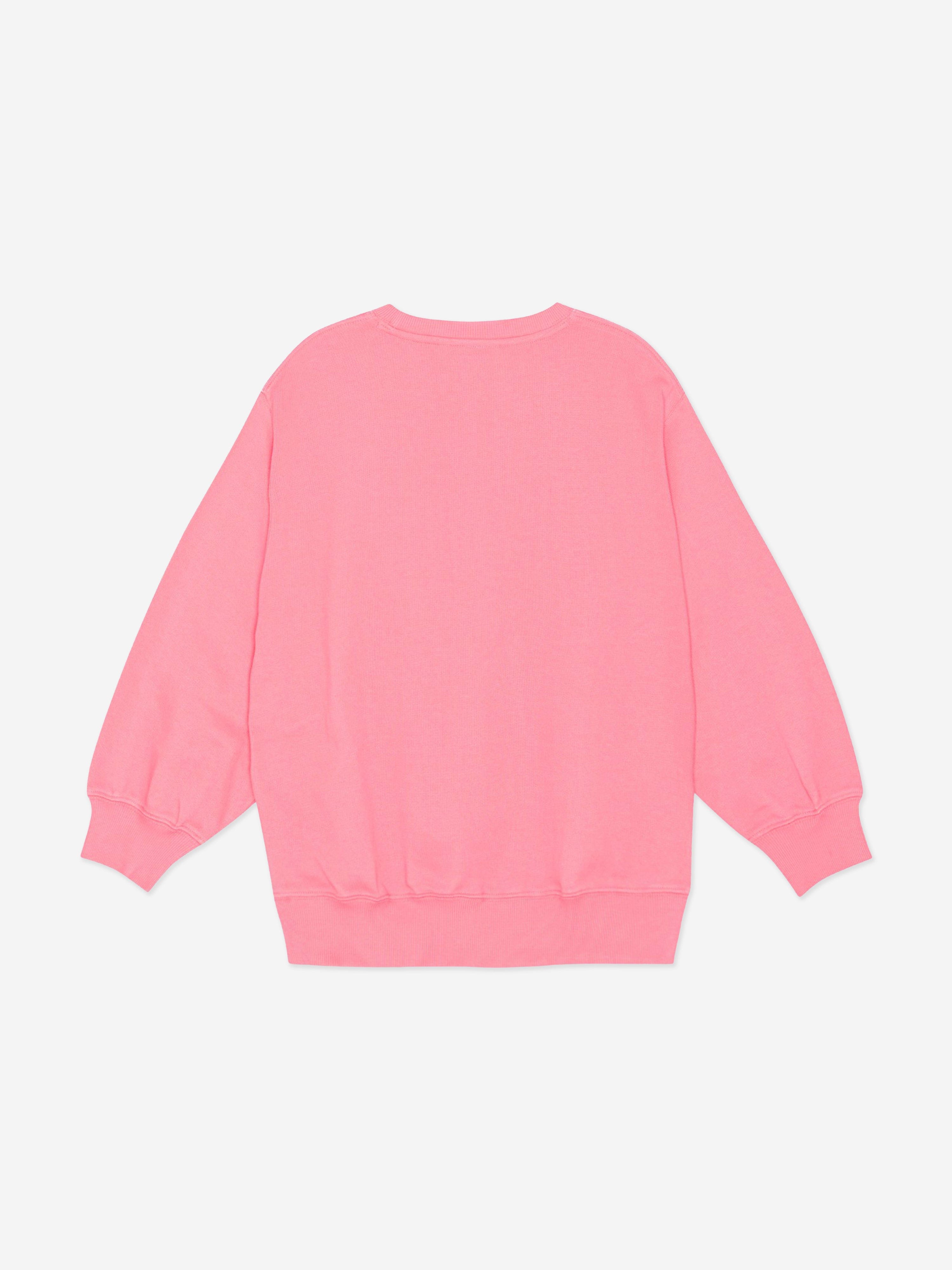 Molo Girls Be Happy Sweatshirt in Pink