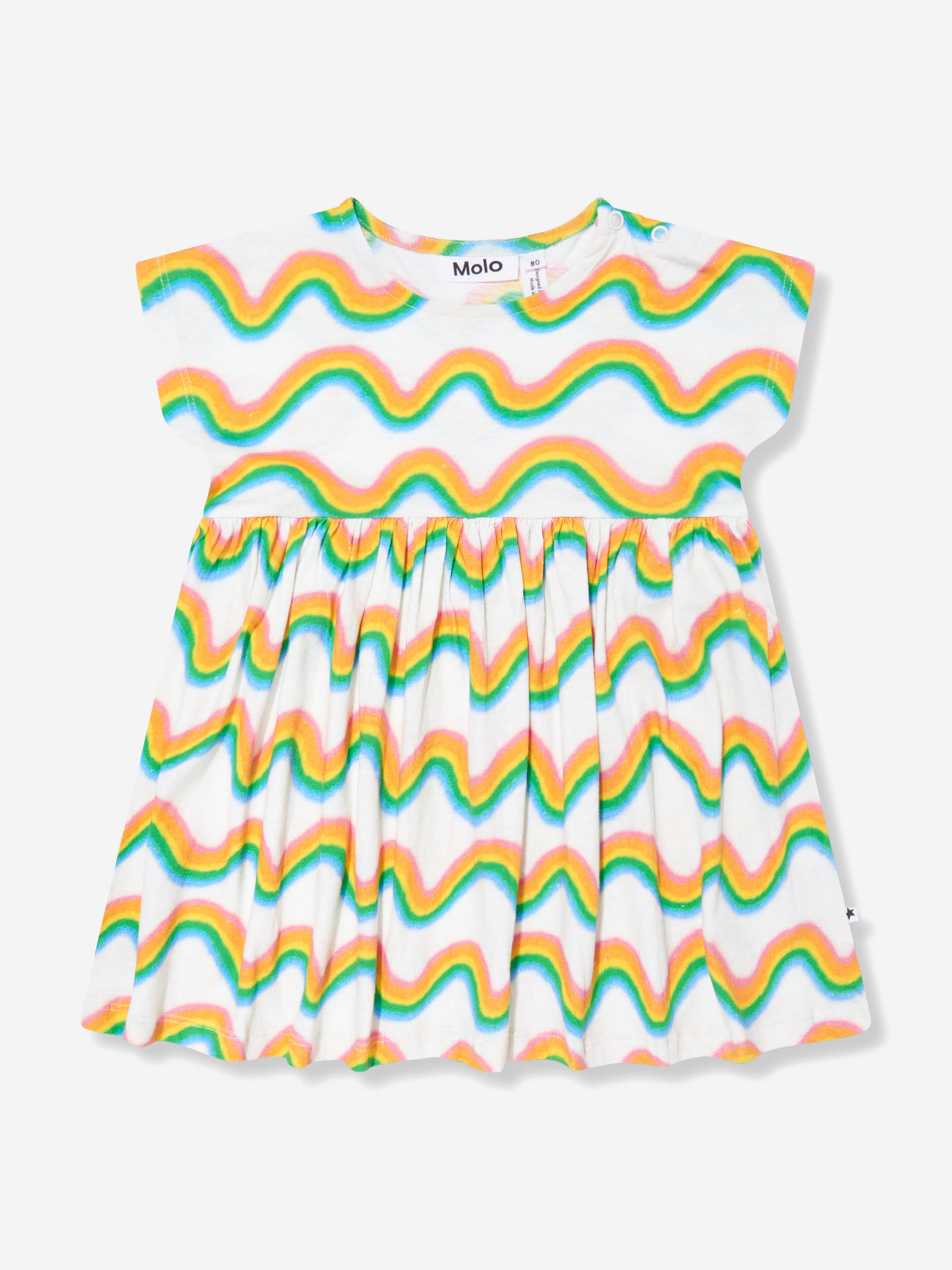 Molo Baby Girls Rainbow Dress in Multicolour