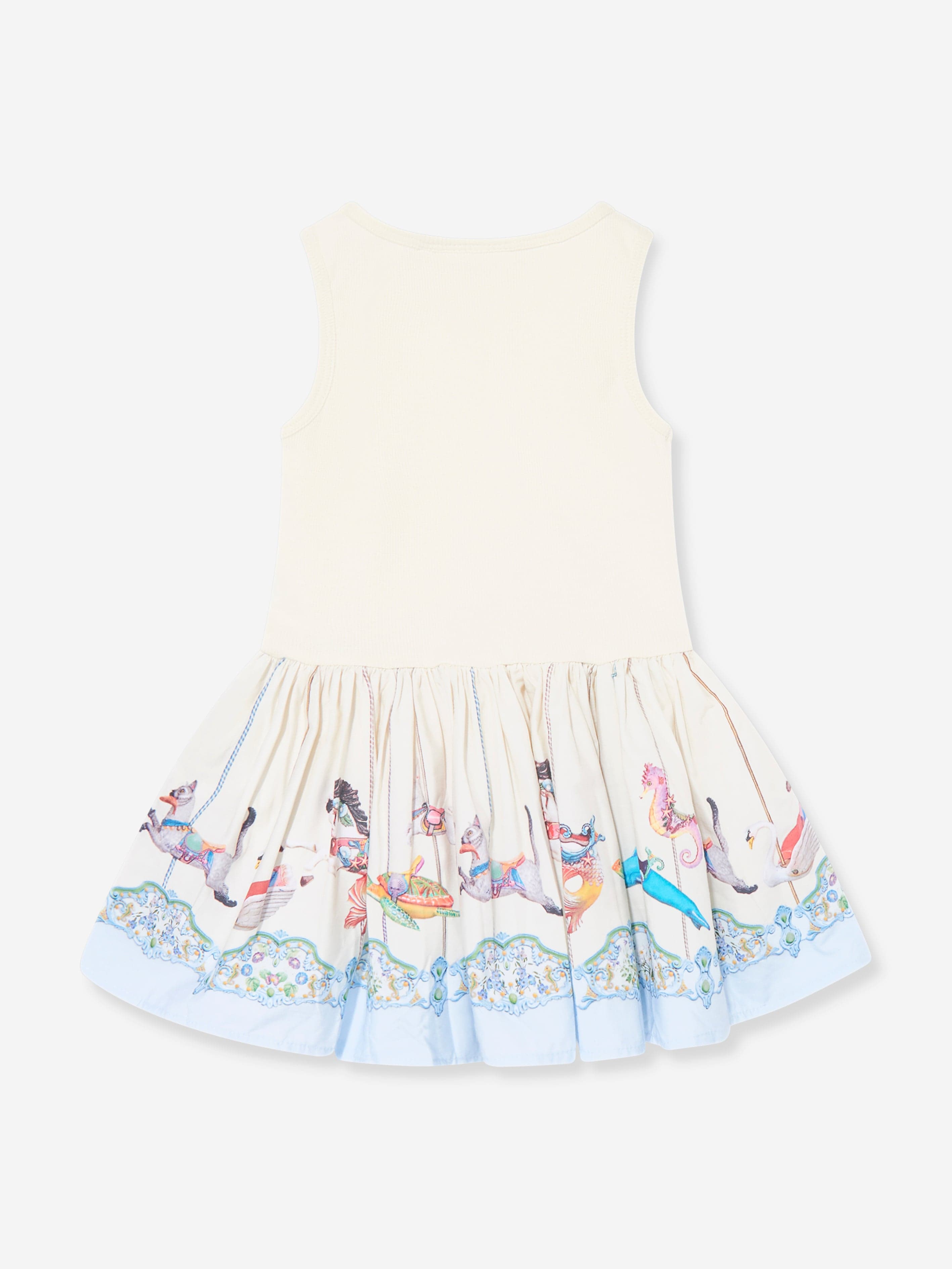 Molo Baby Girls Sea Carousel Dress in White