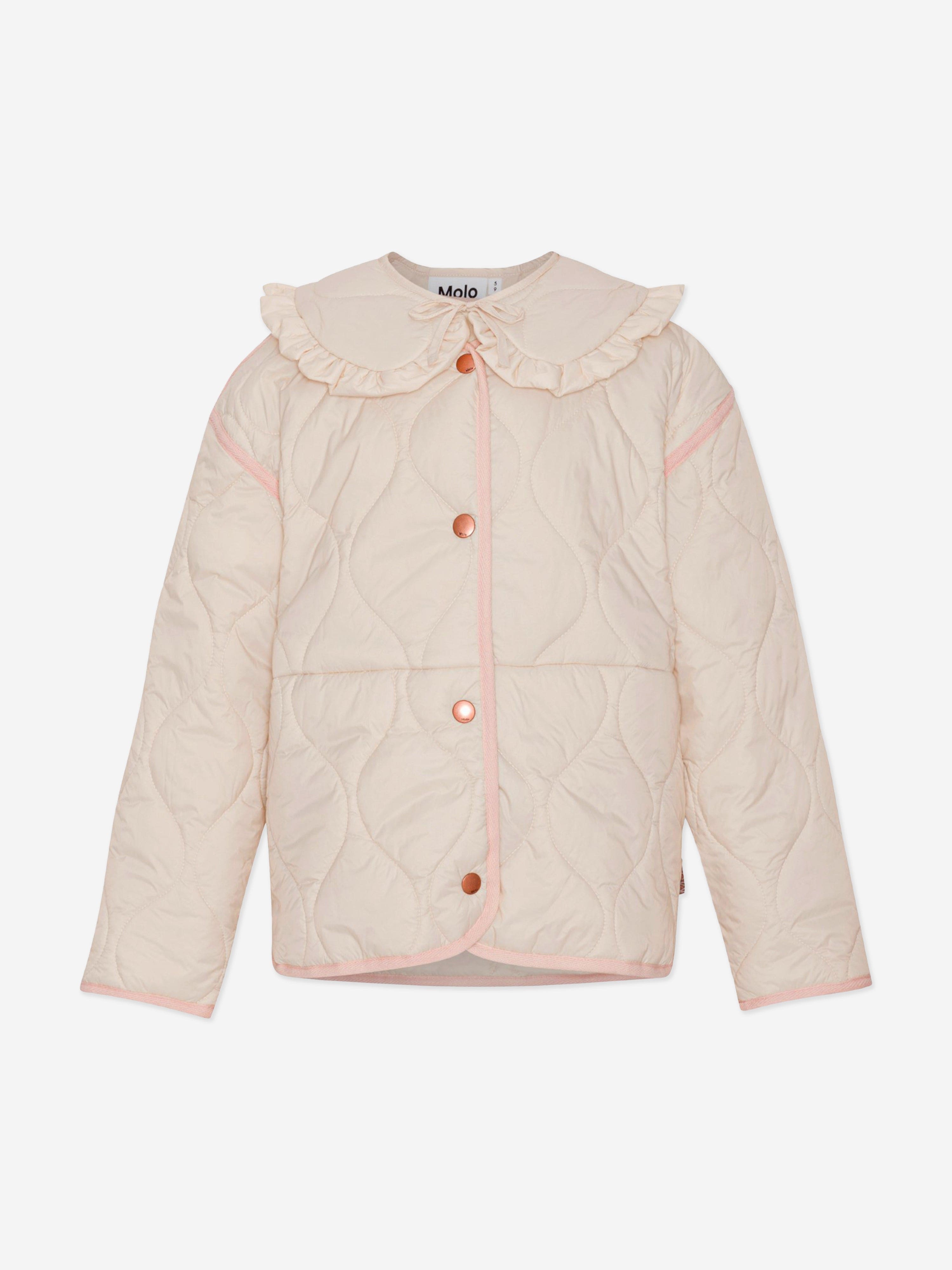 Molo Girls Quilted Jacket in Pink