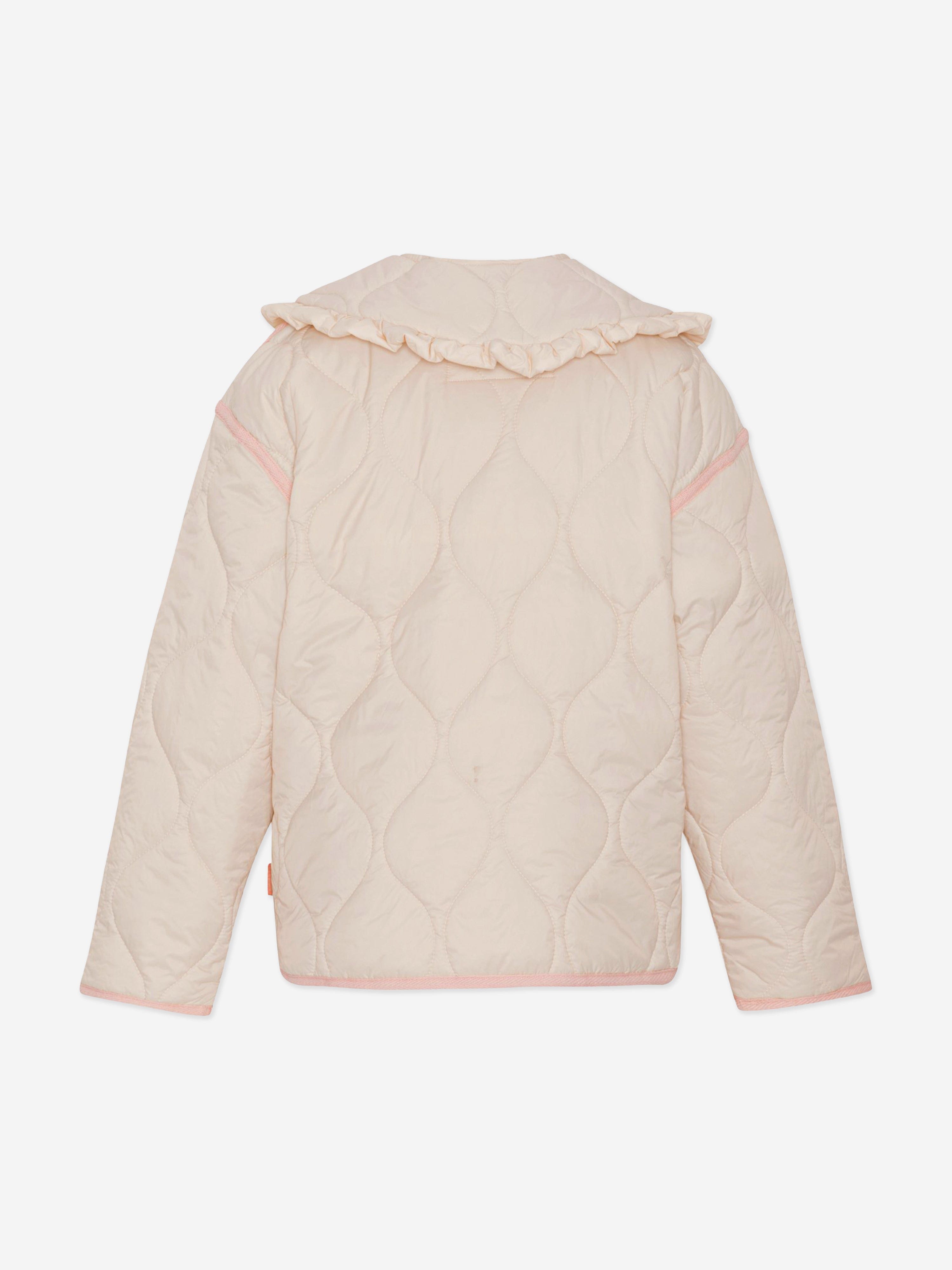 Molo Girls Quilted Jacket in Pink