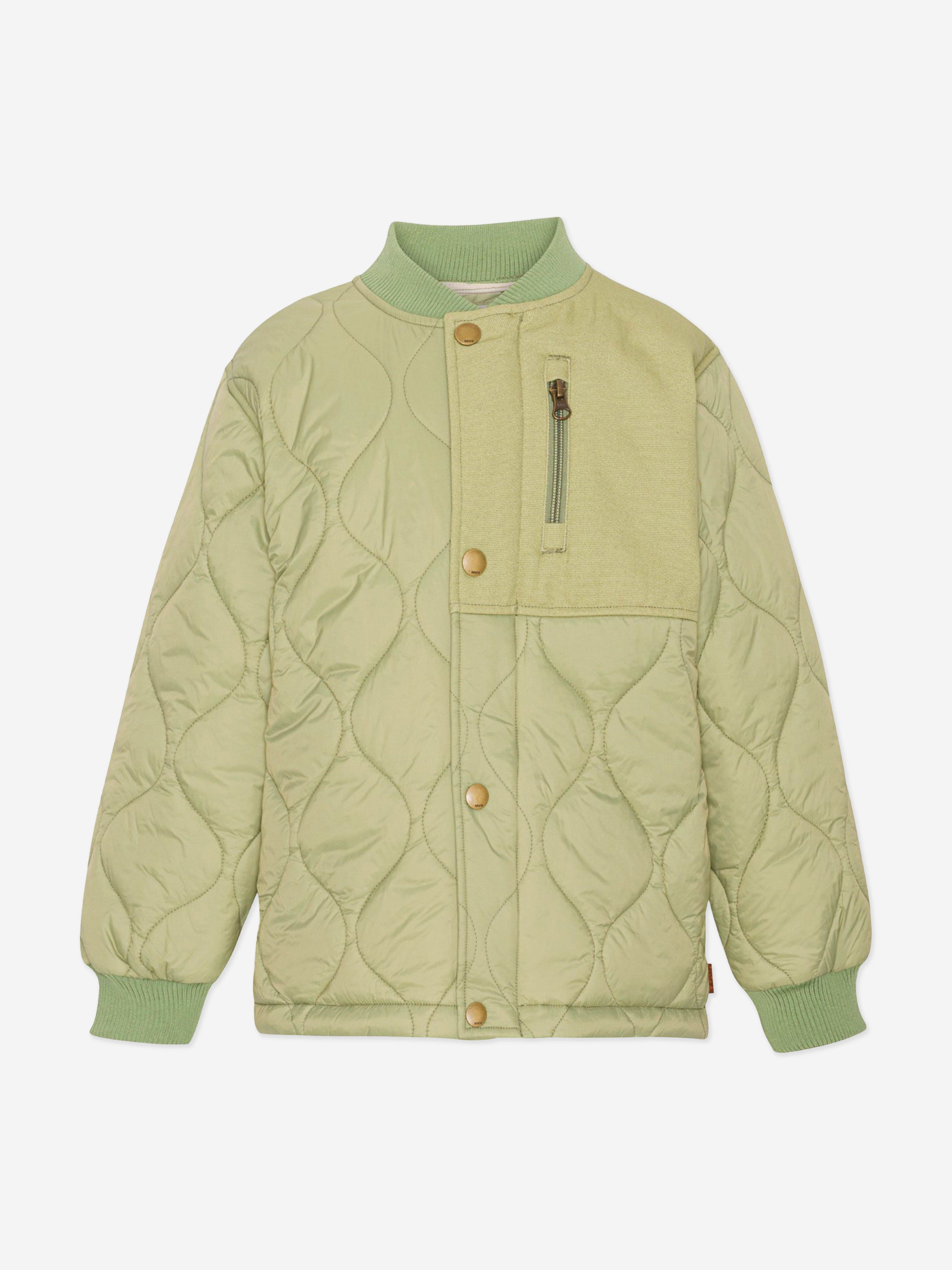 Molo Boys Quilted Jacket in Green