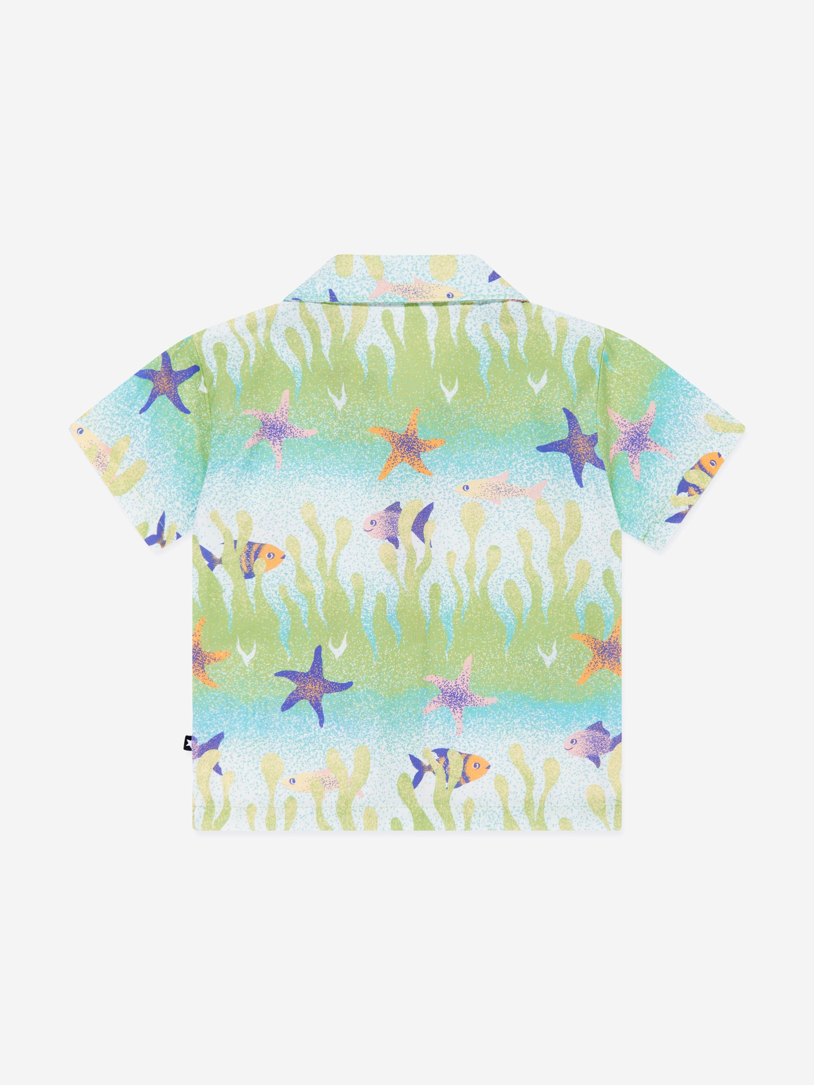 Molo Baby Boys Under The Sea Shirt in Green