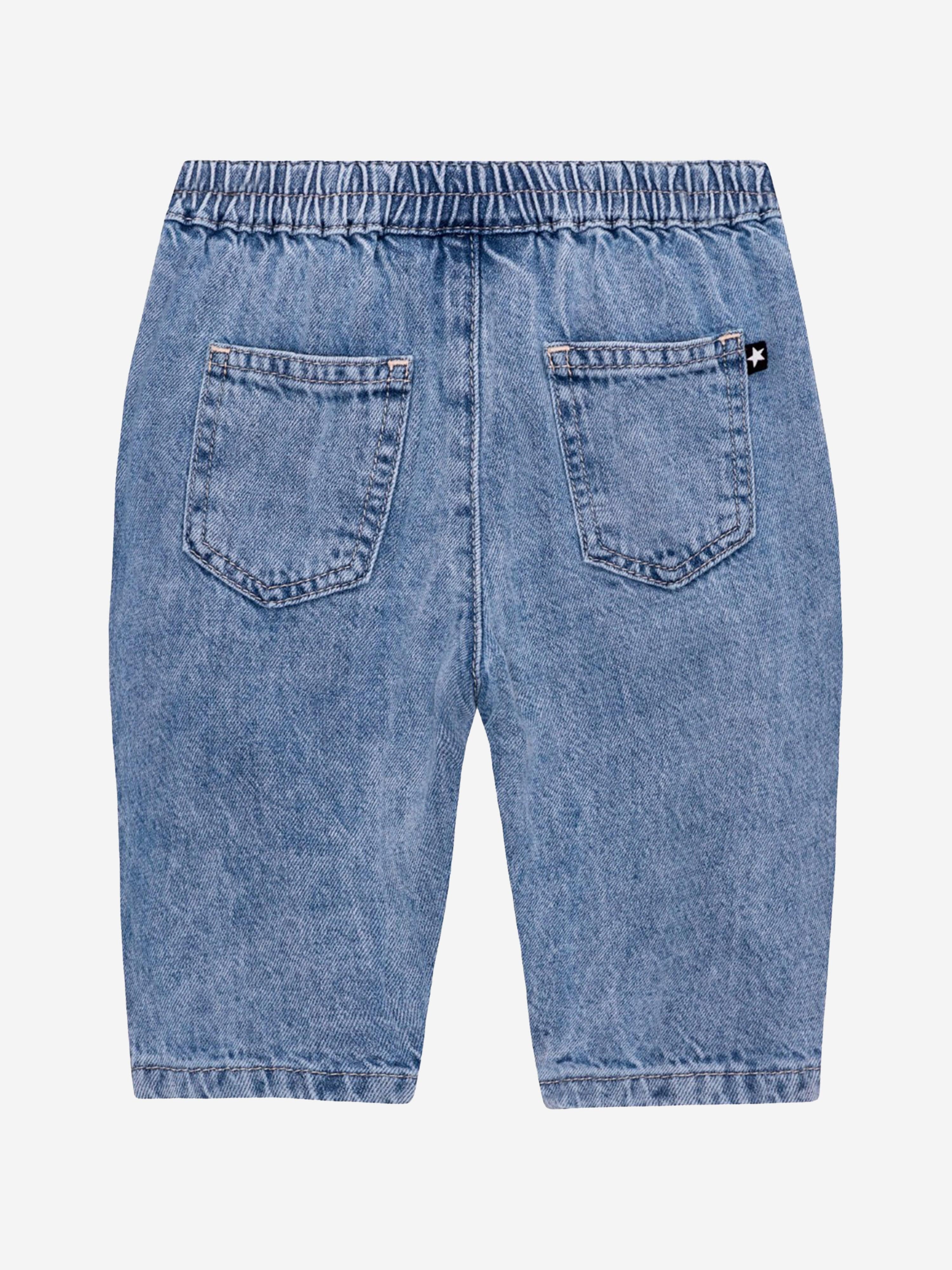 Molo Baby Denim Soft Pants in Blue