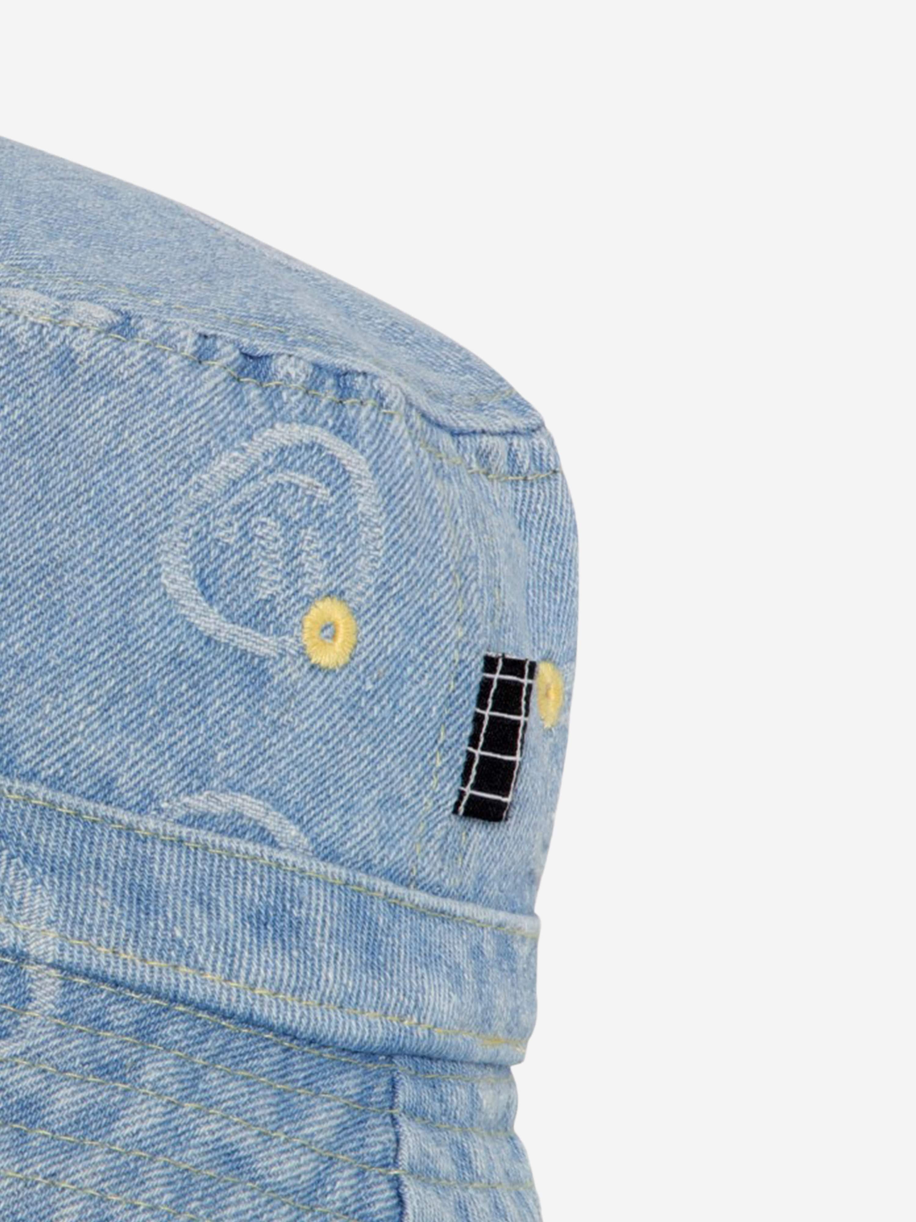 Molo Kids Denim Bucket Hat in Blue