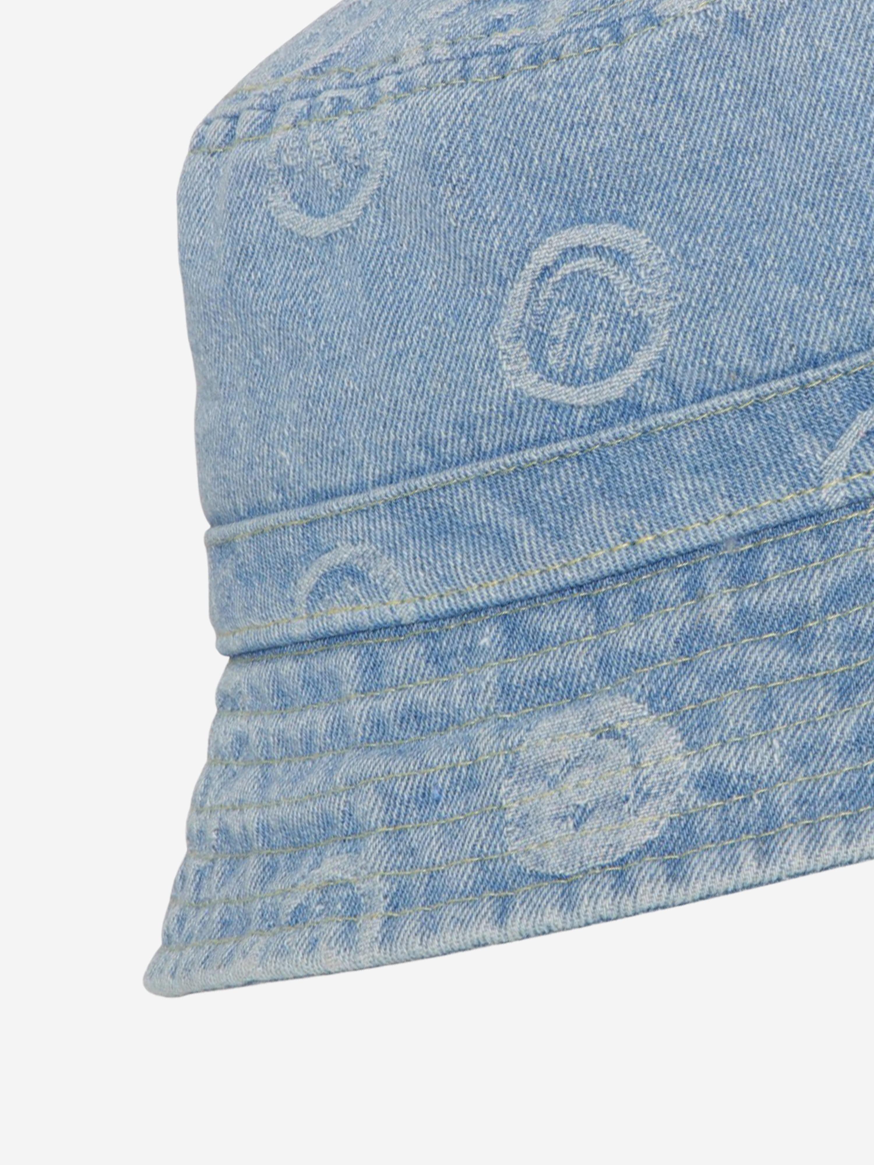 Molo Kids Denim Bucket Hat in Blue