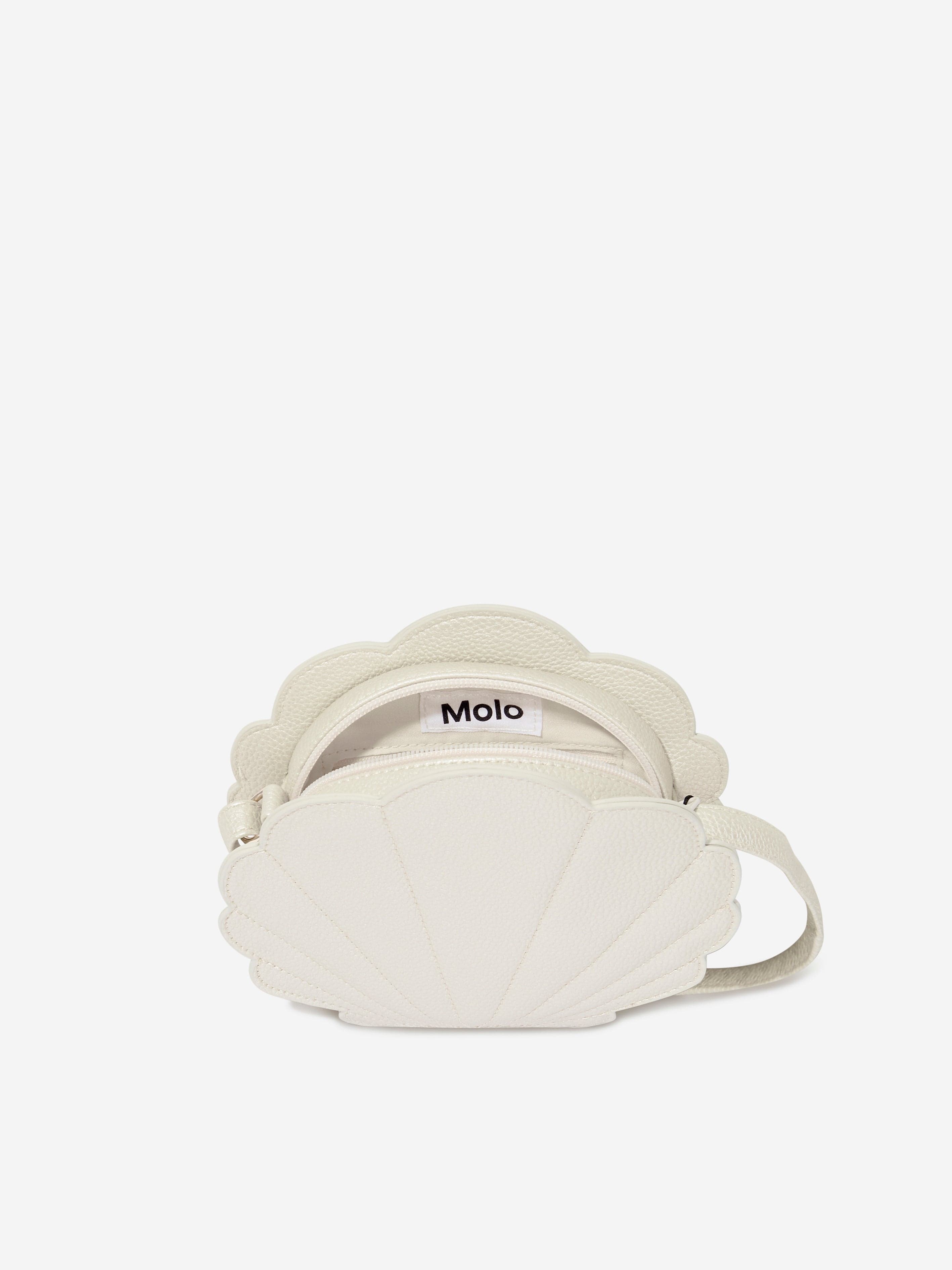 Molo Girls Shell Crossbody Bag in White (19 cm)