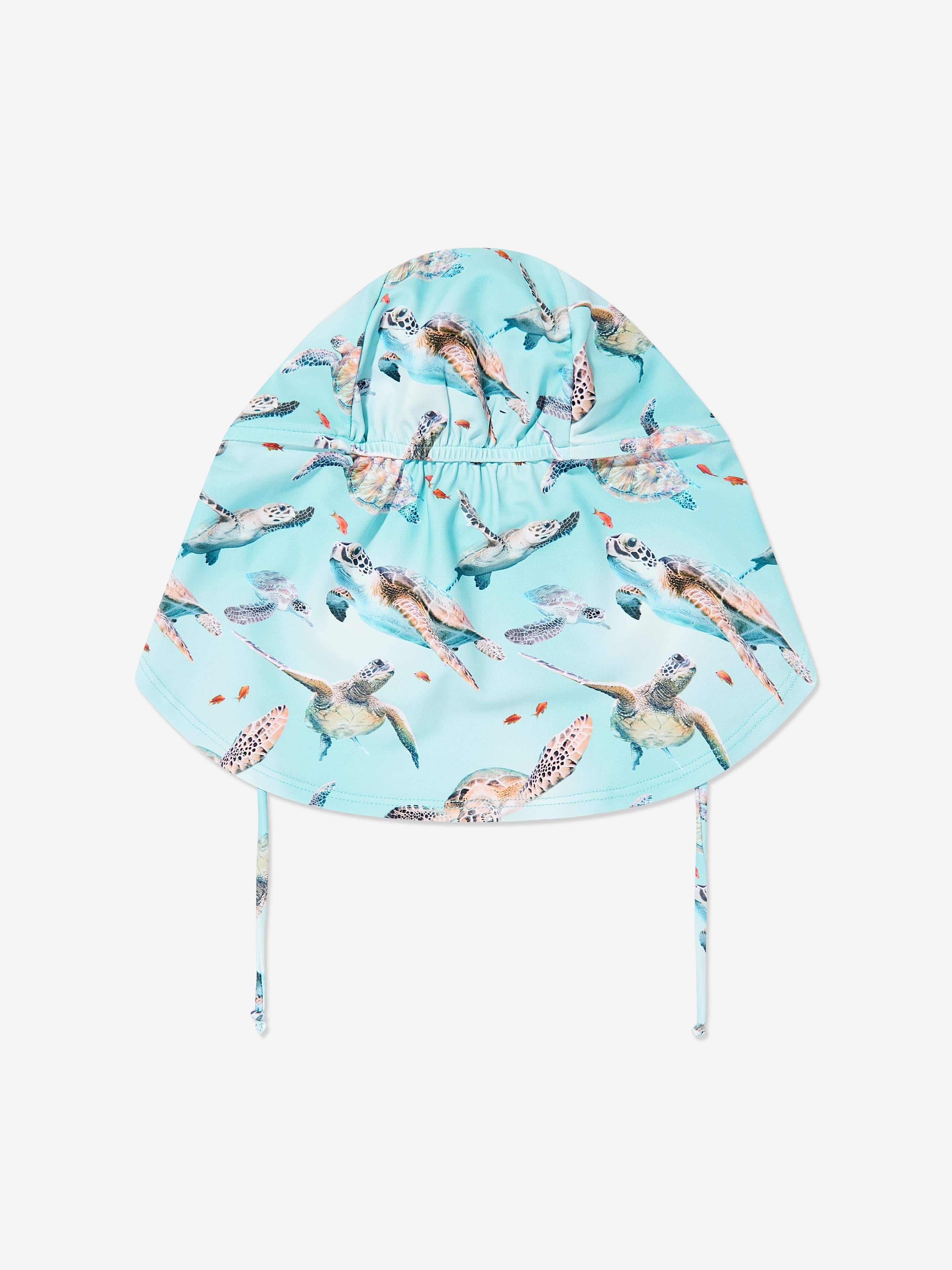 Molo Boys Nando Turtles Sun Hat in Blue (UPF50+)