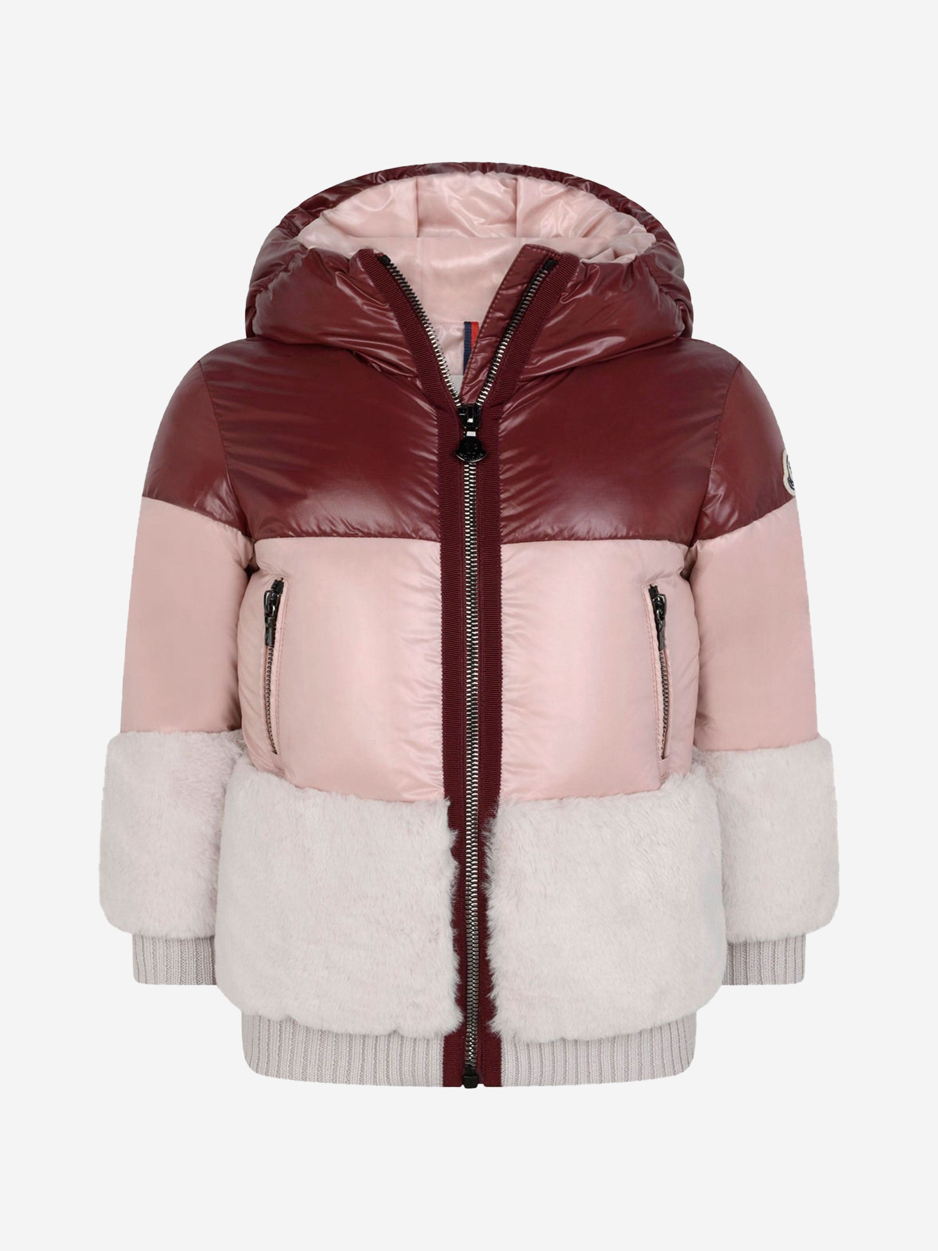 Moncler Girls Down Padded Logo Jacket