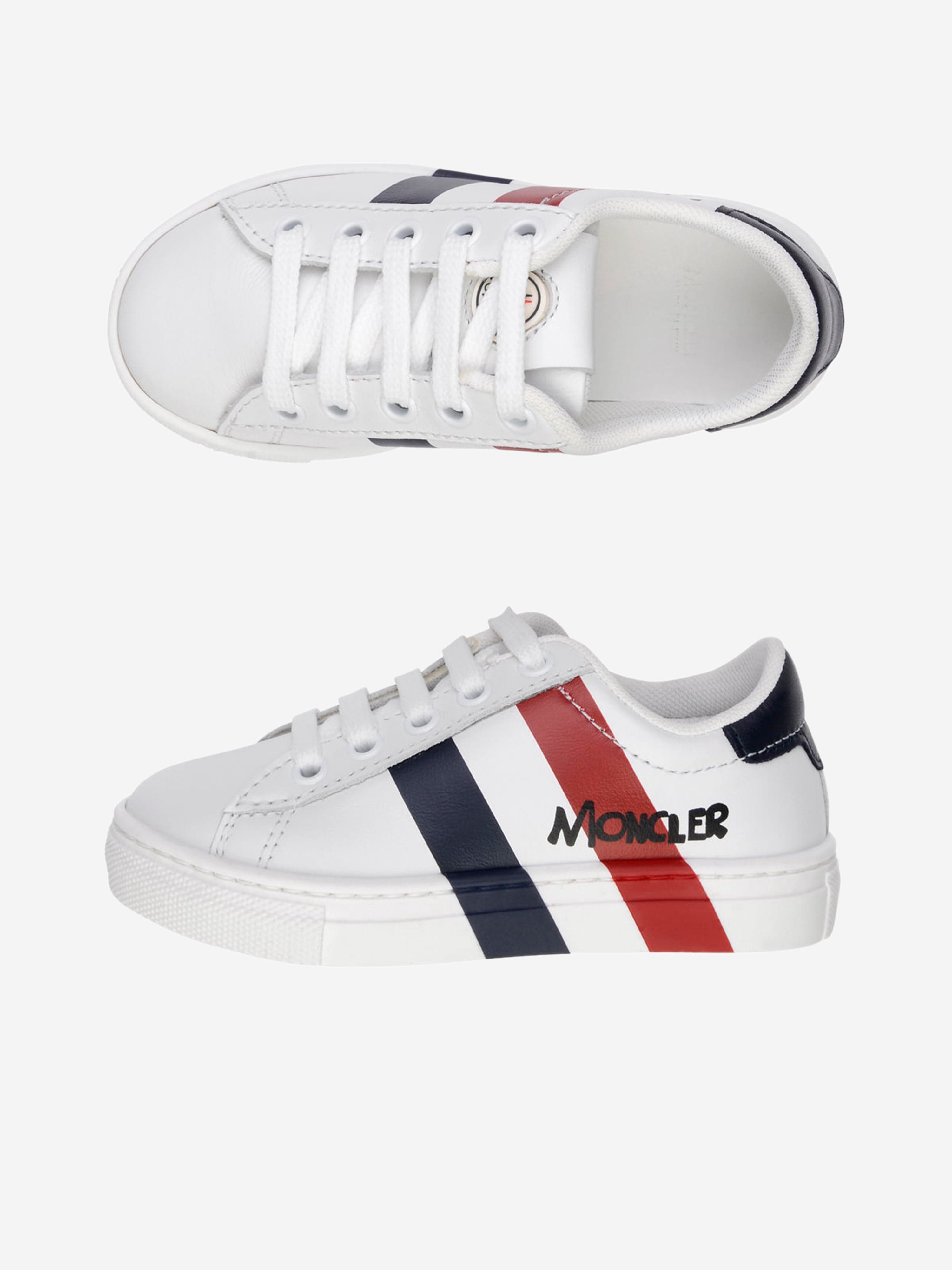 Moncler Boys Leather Trainers