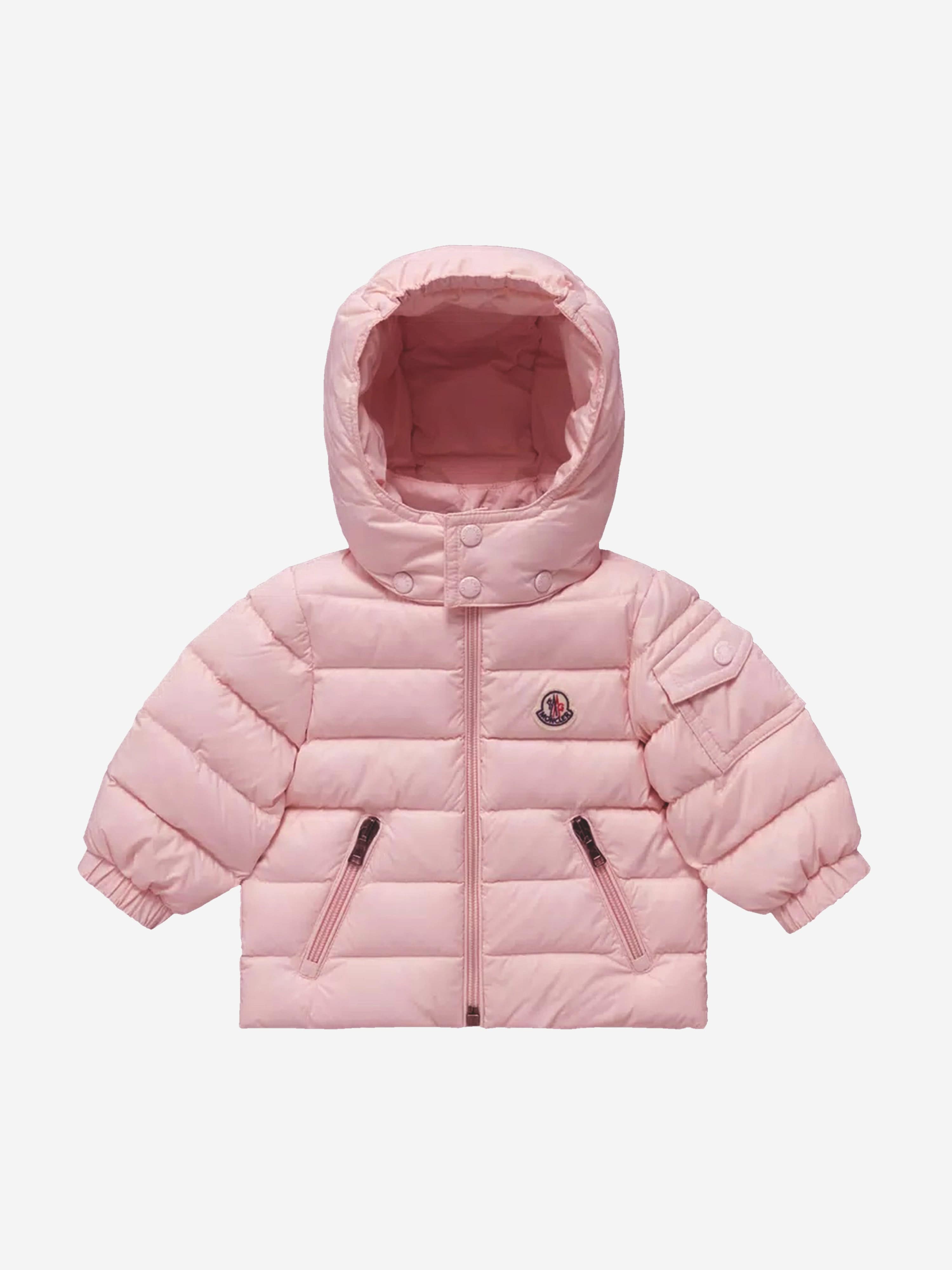 Moncler Enfant Baby Girls Down Padded Jules Jacket in Pink