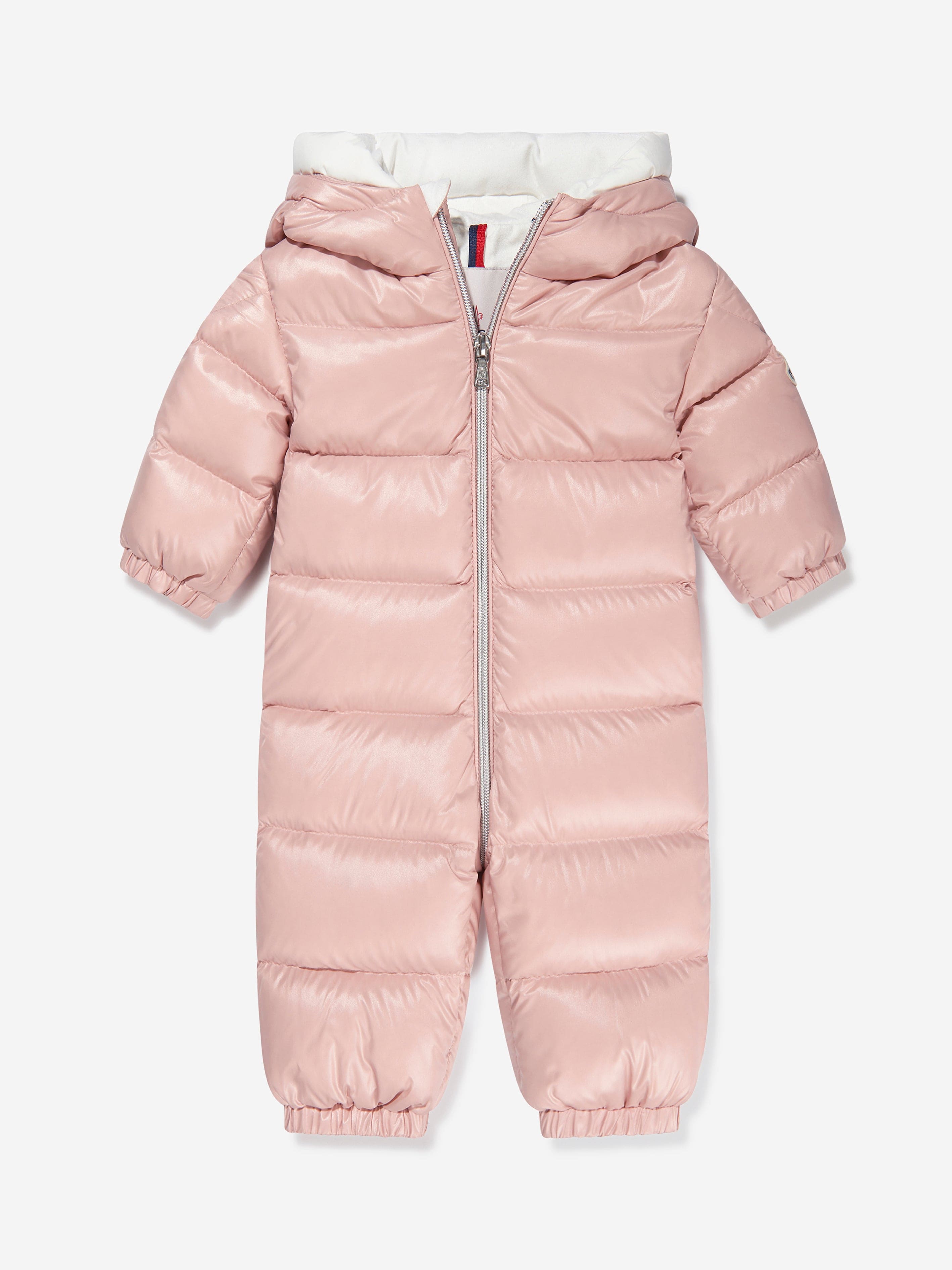 Moncler Enfant Baby Girls Down Padded Samian Snowsuit in Pink