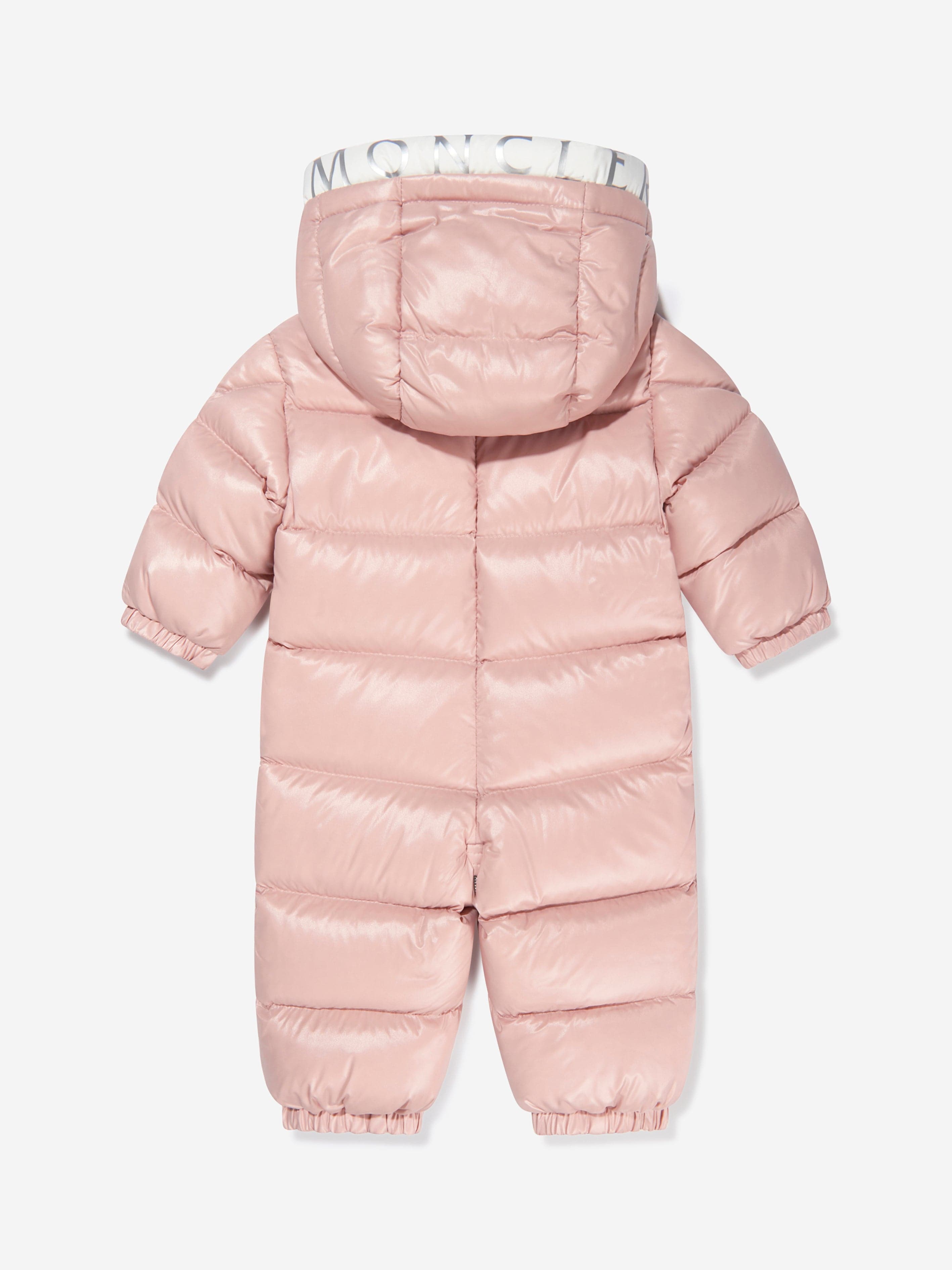 Moncler Enfant Baby Girls Down Padded Samian Snowsuit in Pink